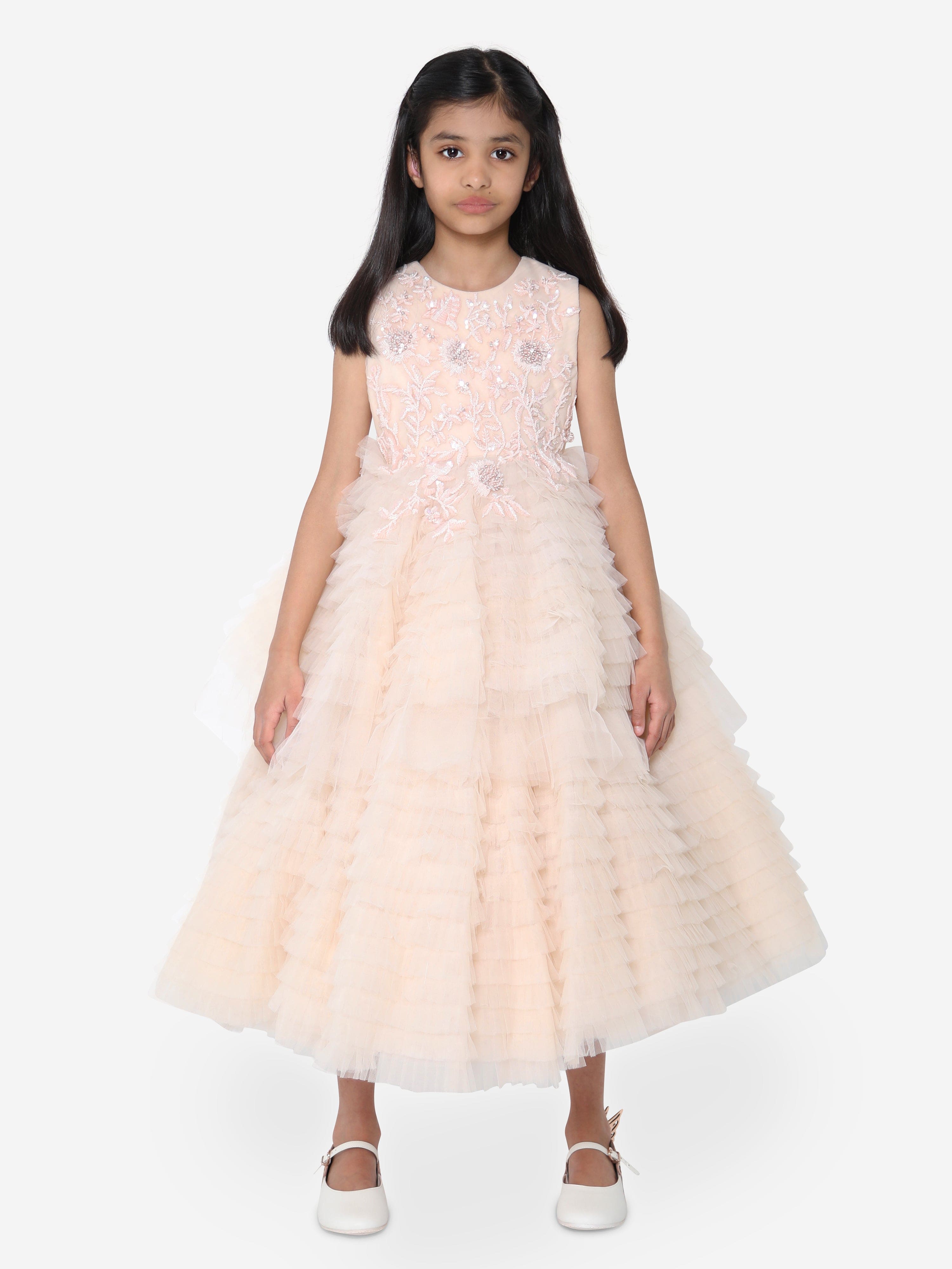 Maison Ava Girls Coralie Dress in Blush Lowest Pice Cheap Pice