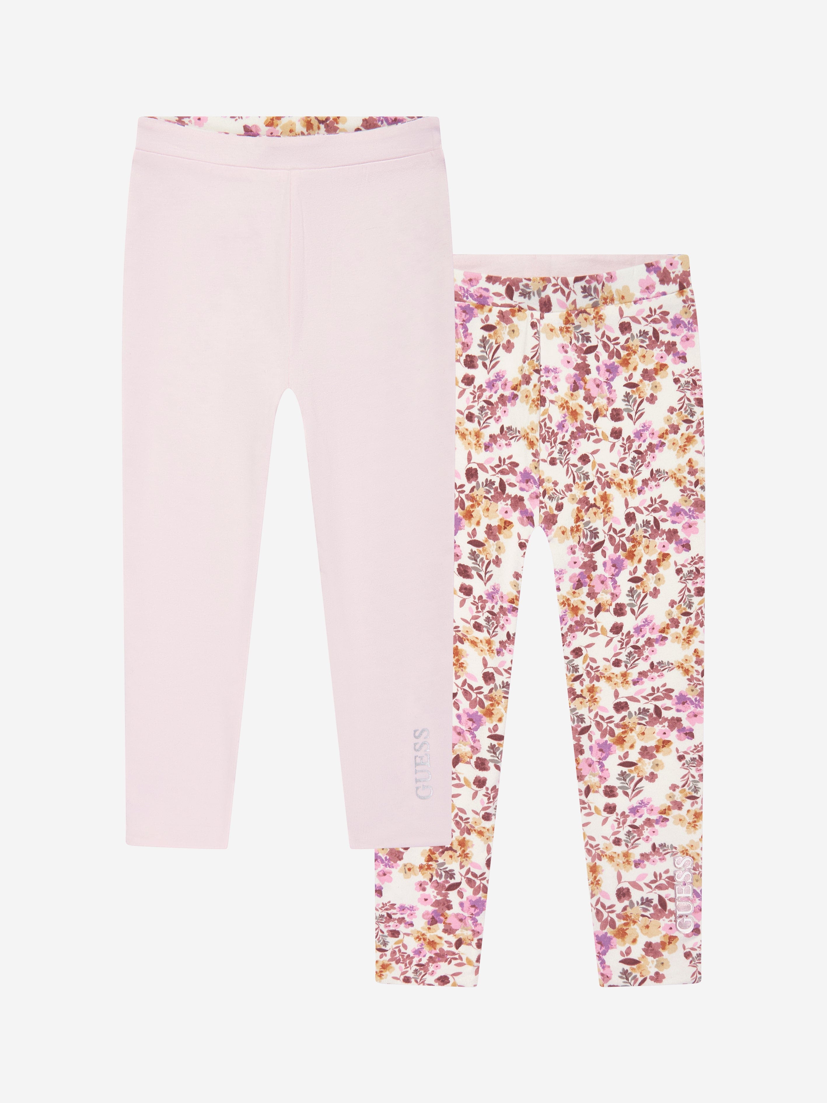 Guess Girls Reversible Leggings in Pink Free Shipping Cheap