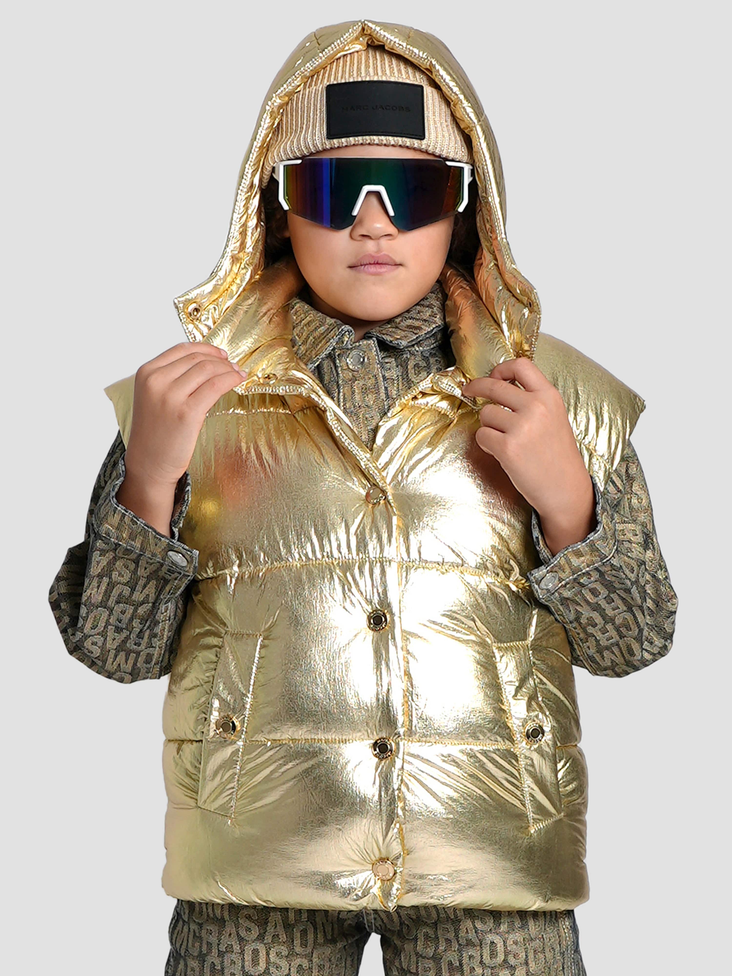 MARC JACOBS Girls Padded Gilet in Gold Outlet Find Great