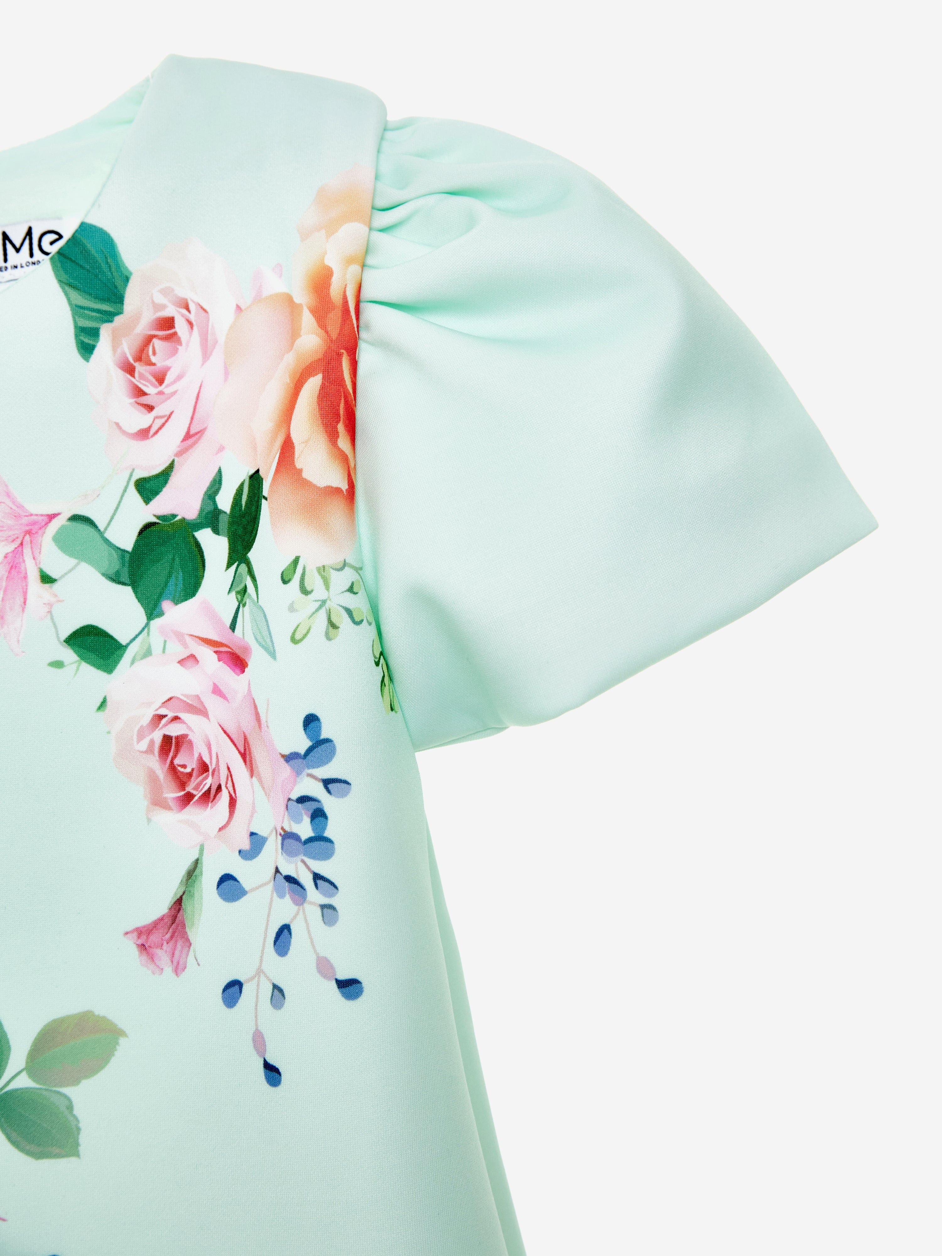 Girls Spring Breeze Dress in Green Excellent
