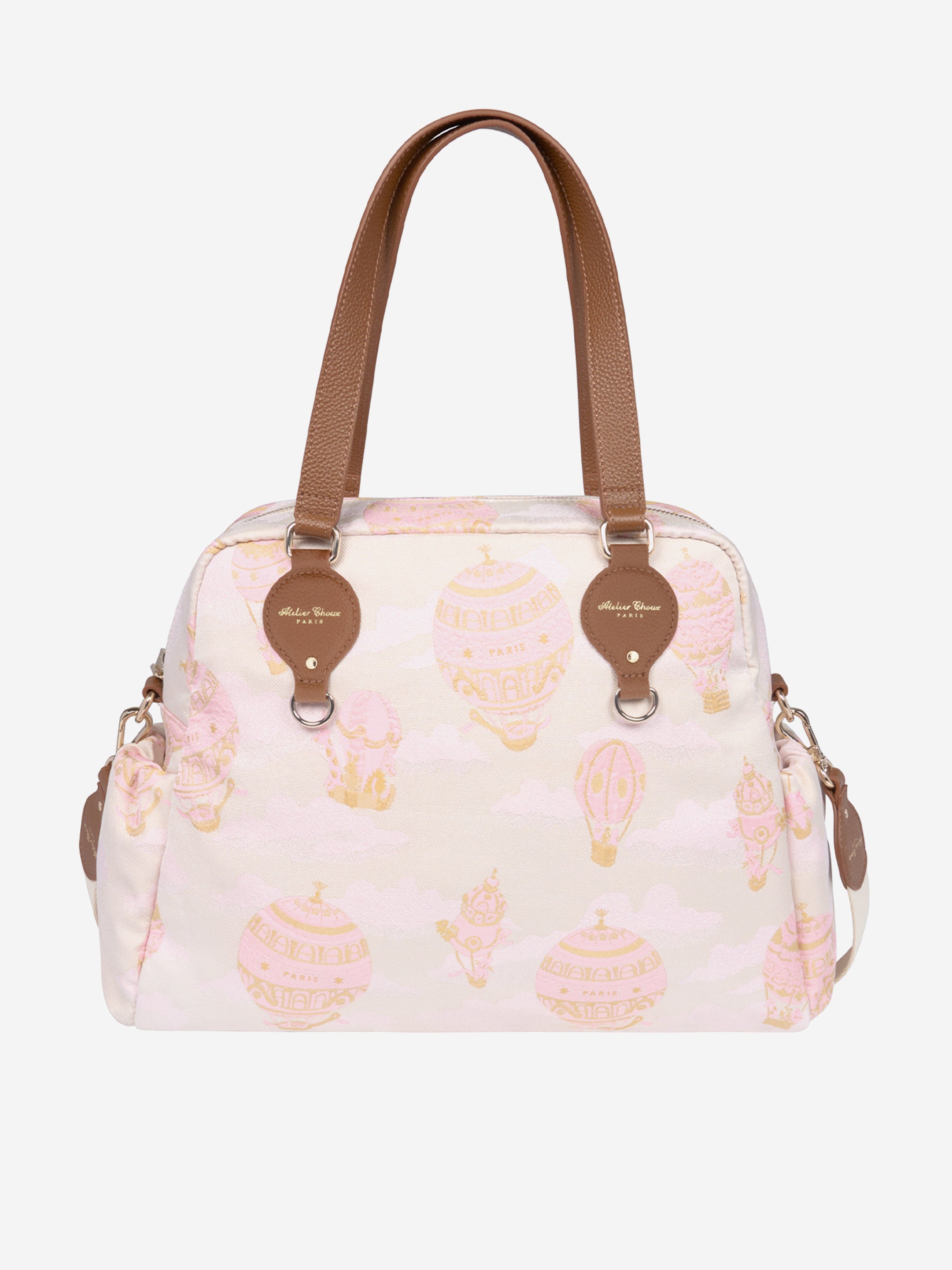 Atelier Choux Baby Hot Air Balloons Changing Bag in Pink (38cm) Outlet Newest