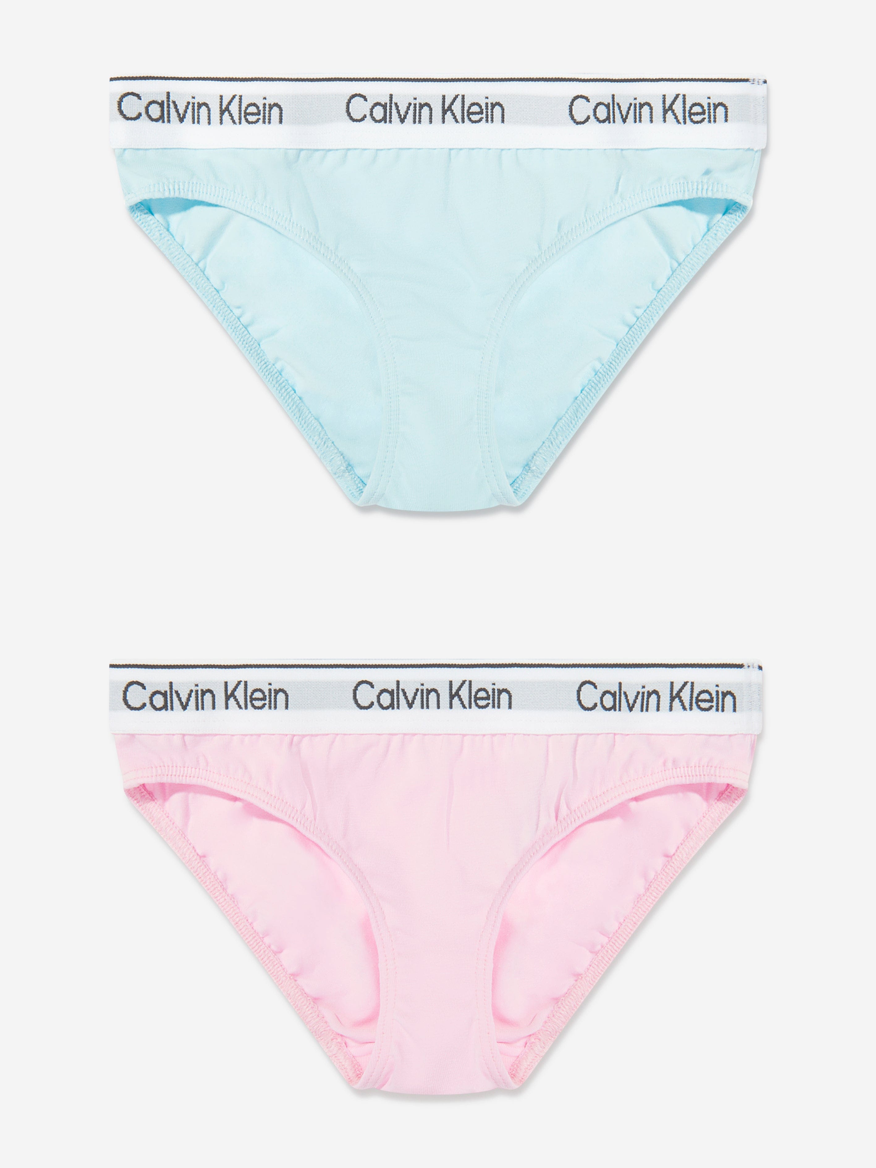 Calvin Klein Girls 2 Pack Bikini Knickers Set in Multicolour Buy Cheap Wide Range Of