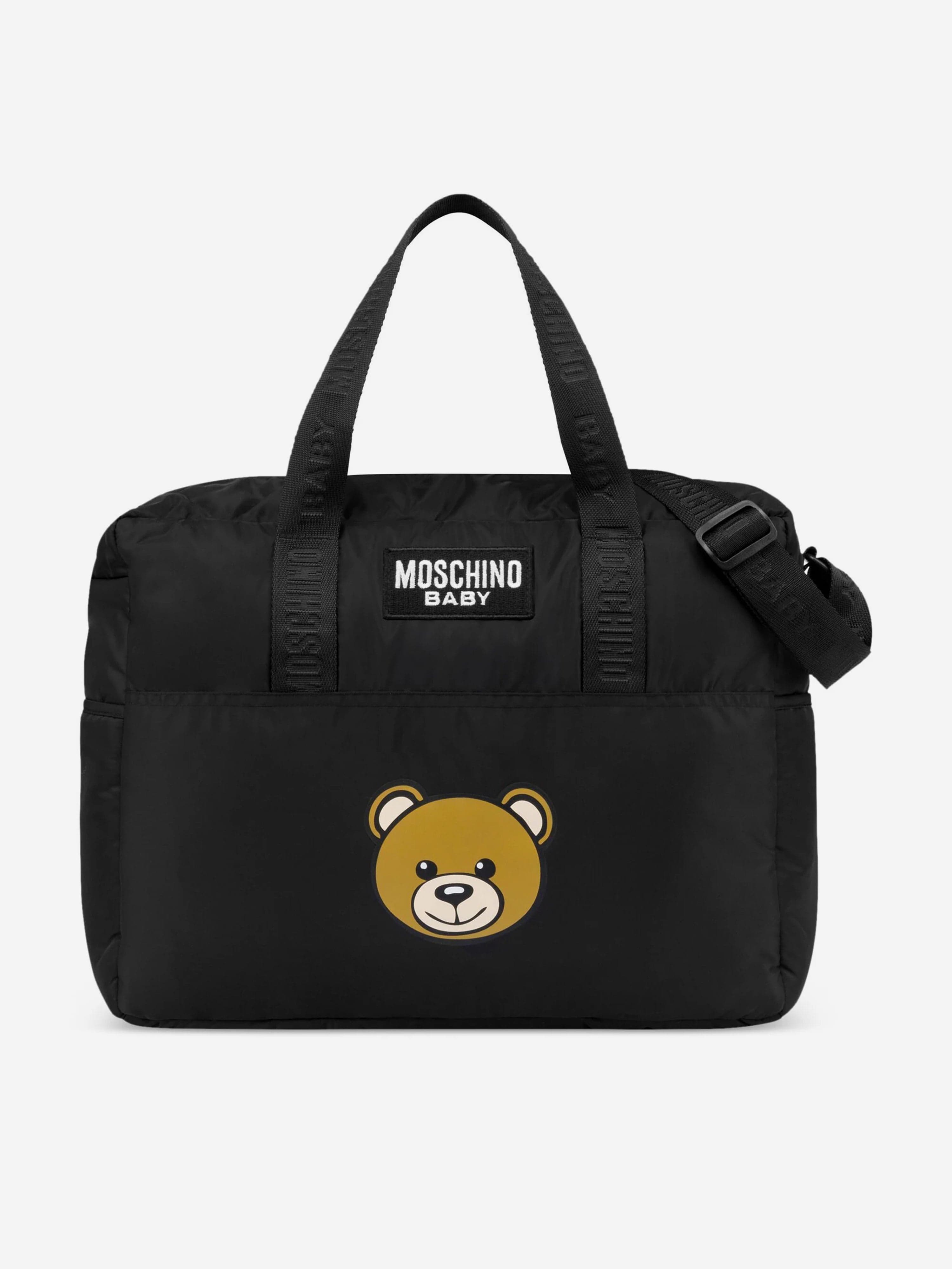 Moschino Baby Bear Logo Changing Bag in Black (40cm) View Cheap Online