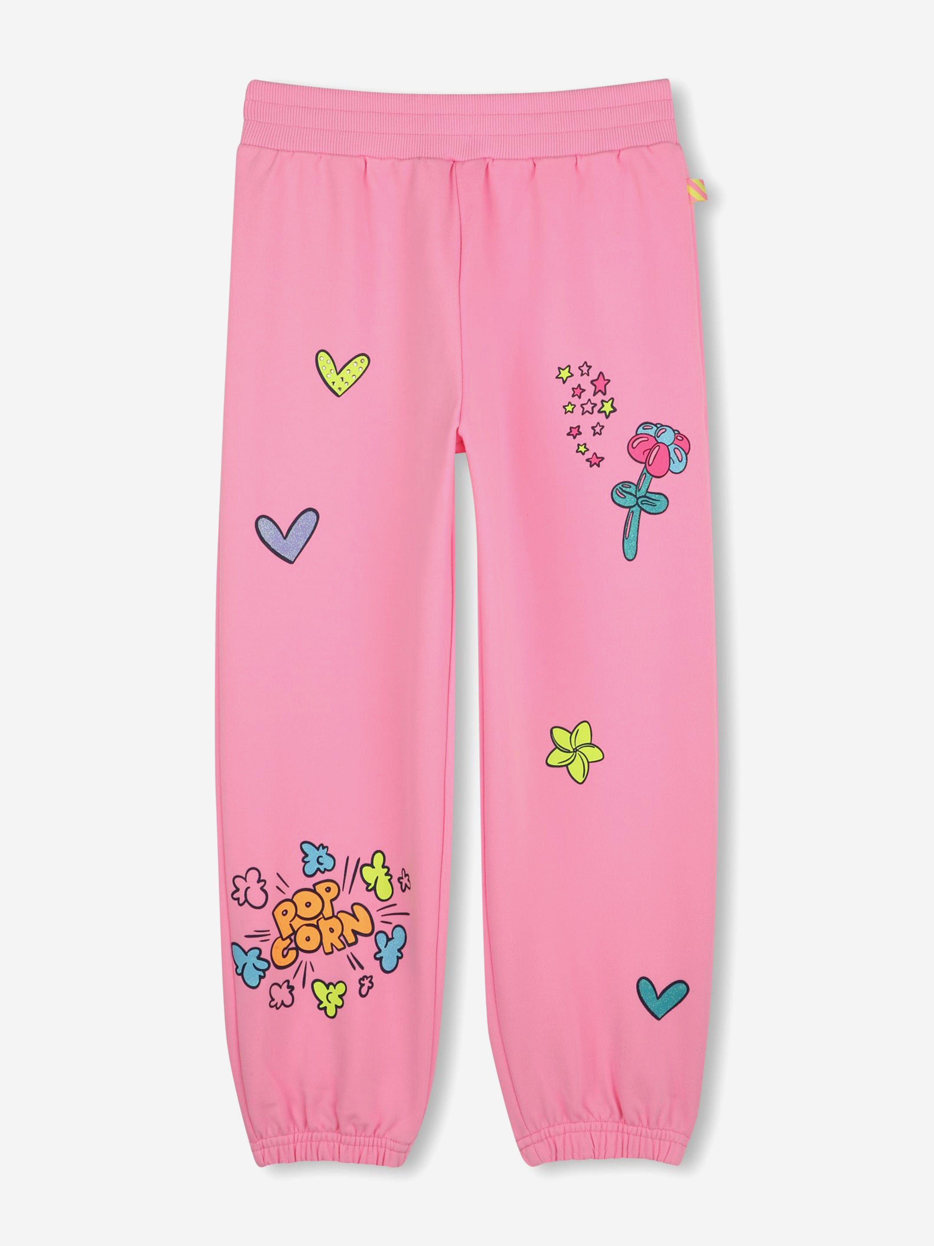 Girls Illustrated Joggers in Pink Best Place