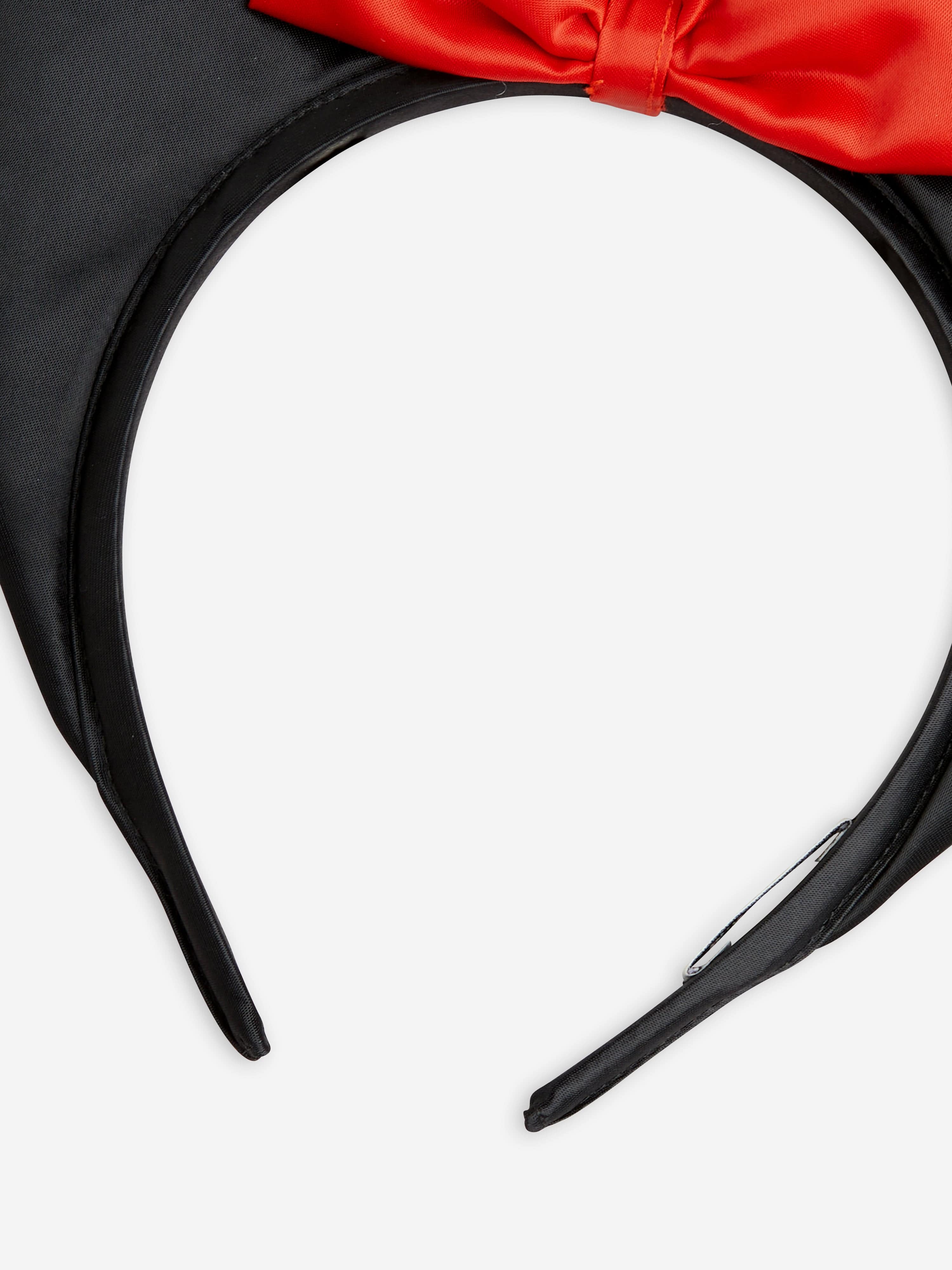 Mini Rodini Girls Bat Ears Satin Headband in Black Top Quality For Sale