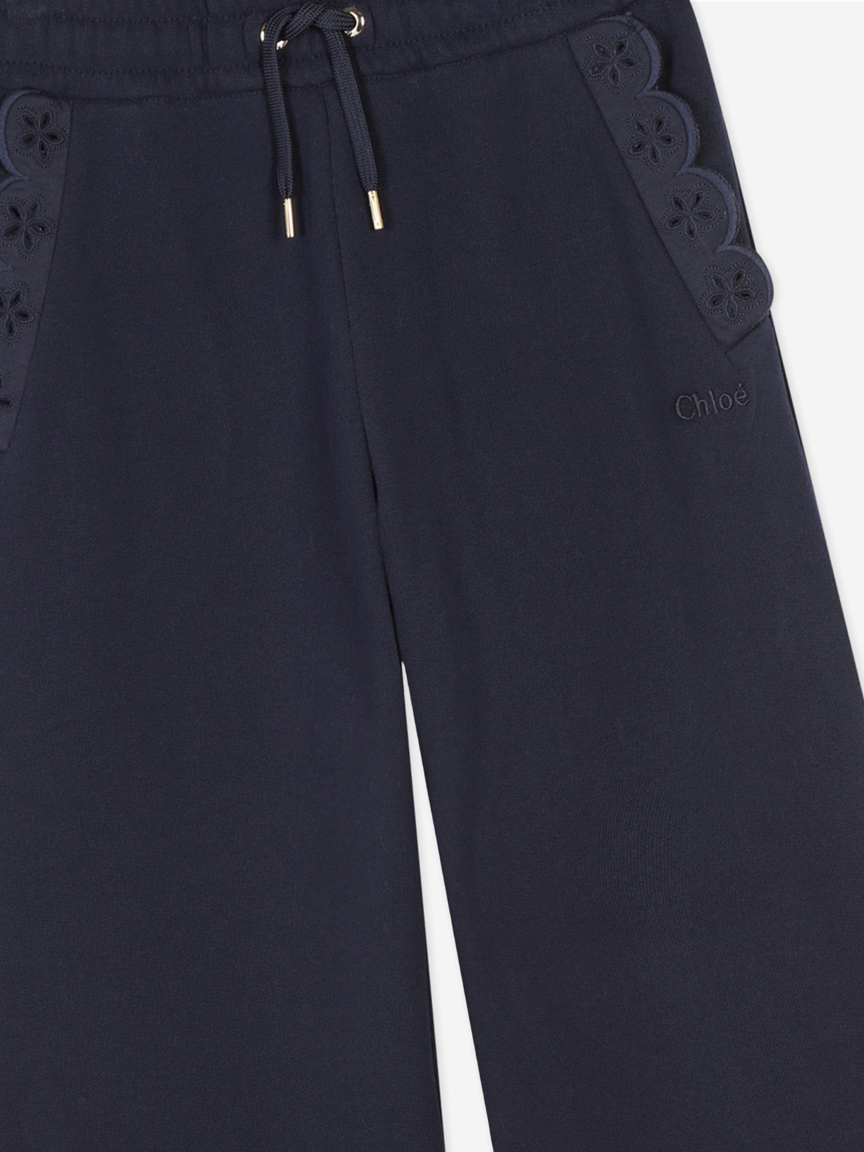 Chlo¨¦ Girls Fleece Trousers in Navy Free Shipping The Cheapest