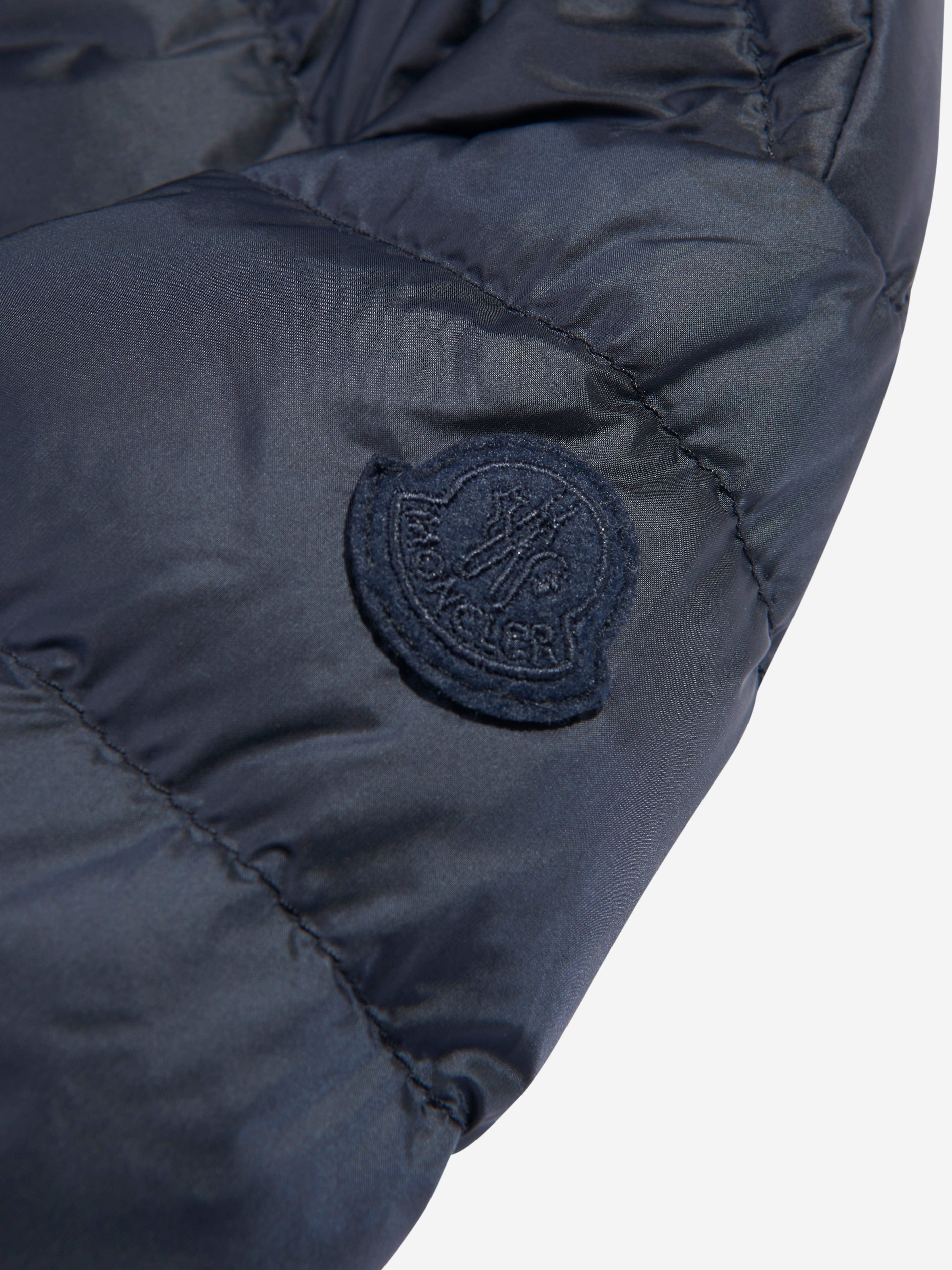 Moncler Enfant Girls Down Padded Musa Jacket in Navy Sale 2025 Newest