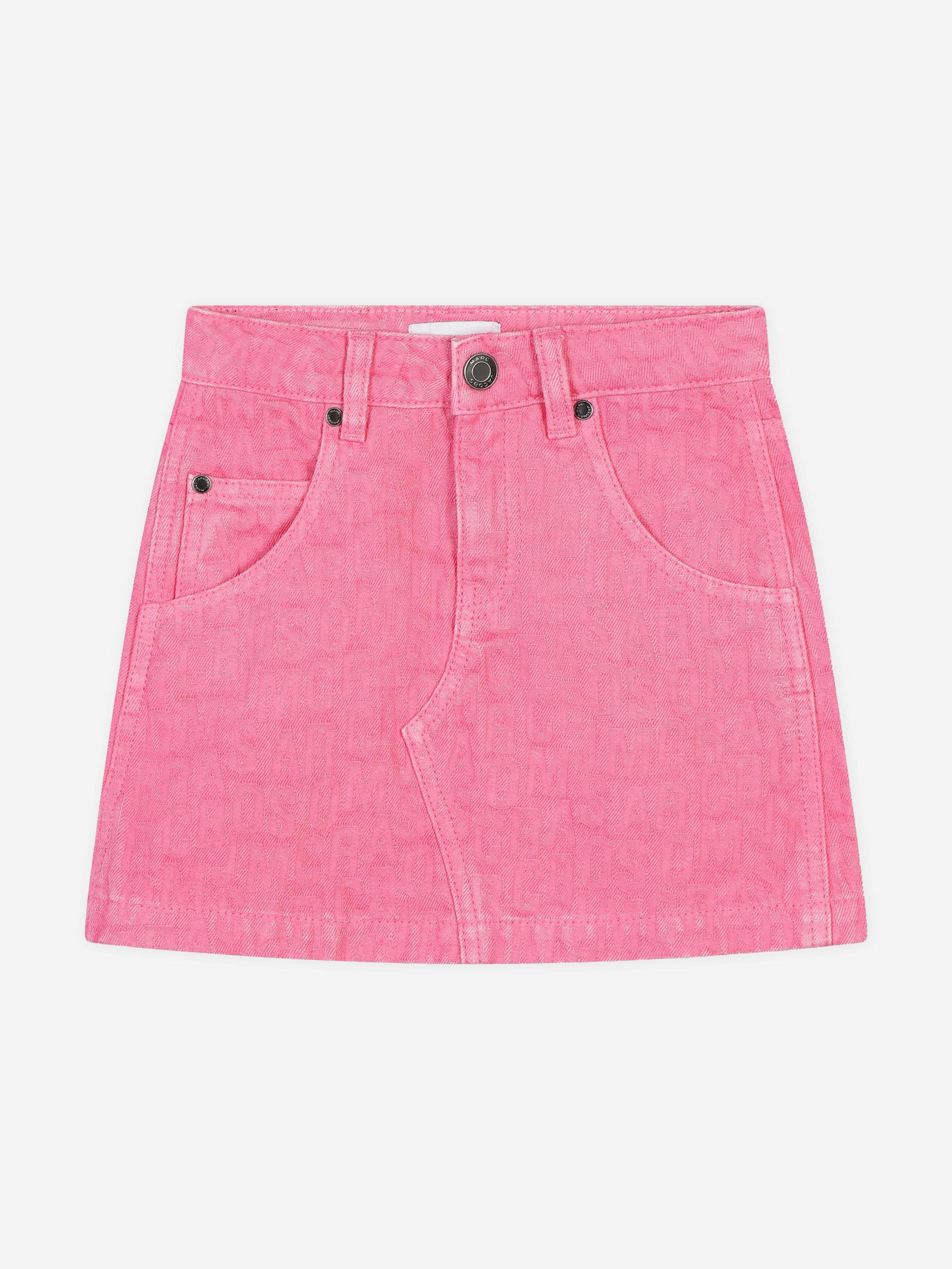 MARC JACOBS Girls Jacquard Logo Skirt in Pink Quality From China Wholesale