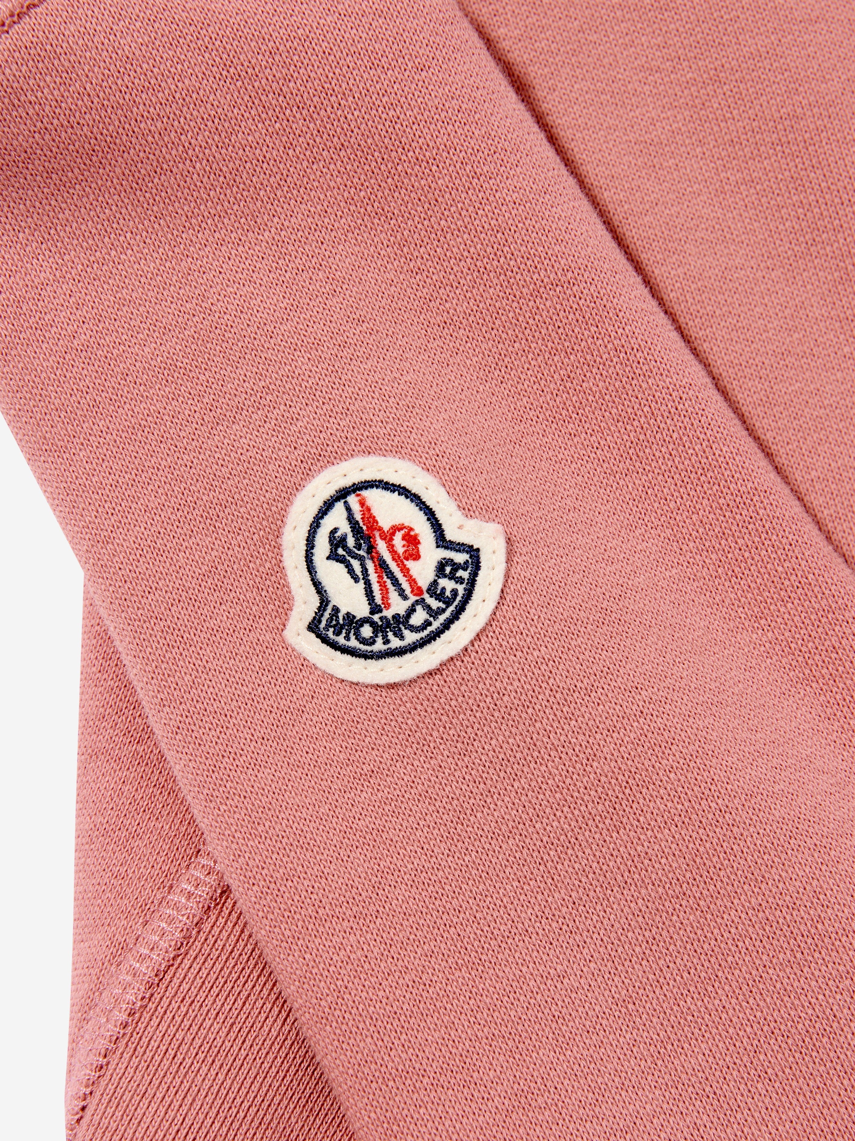Moncler Enfant Girls Logo Sweatshirt in Pink Clearance Pictures