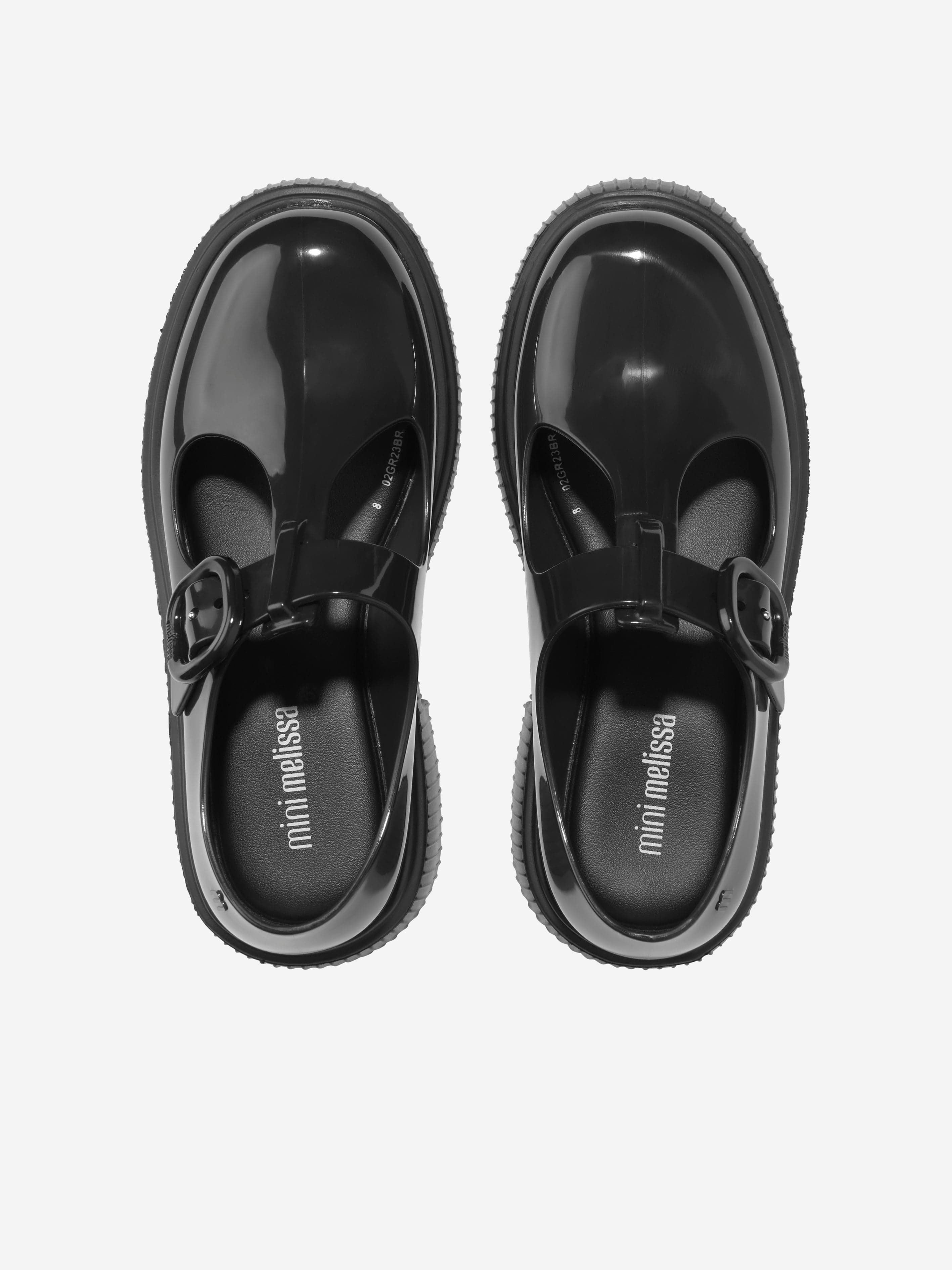 Mini Melissa Girls Jackie T-Bar Jelly Shoes in Black Sale Amazing Pice