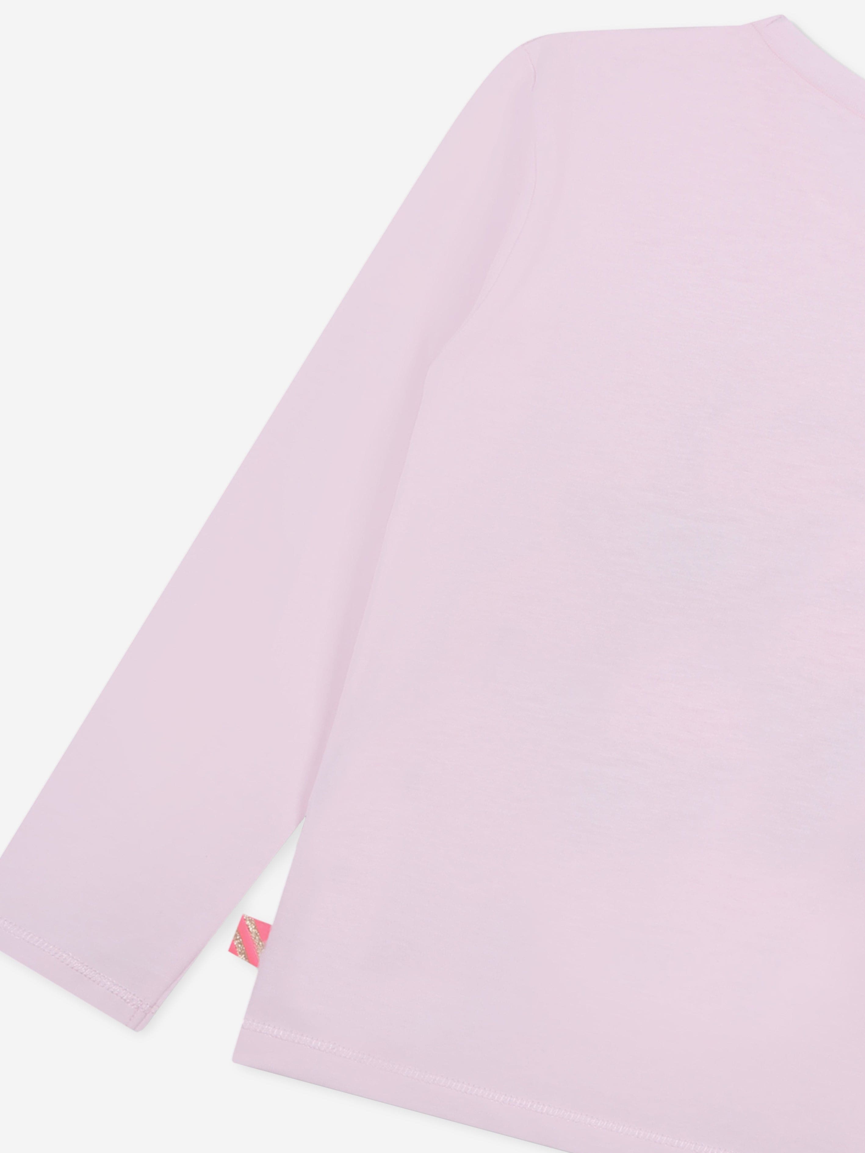 Billieblush Girls Long Sleeve Pegasus T-Shirt in Pink Latest Cheap Online