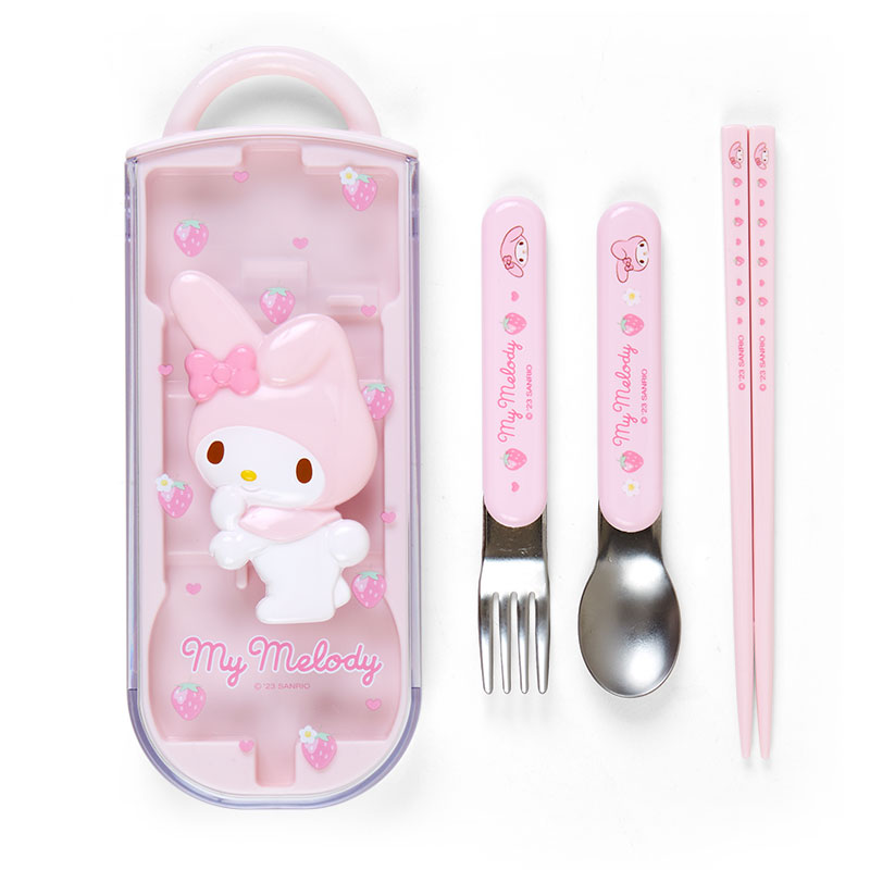 My Melody Strawberry Utensil Set Trio Sale Recommend