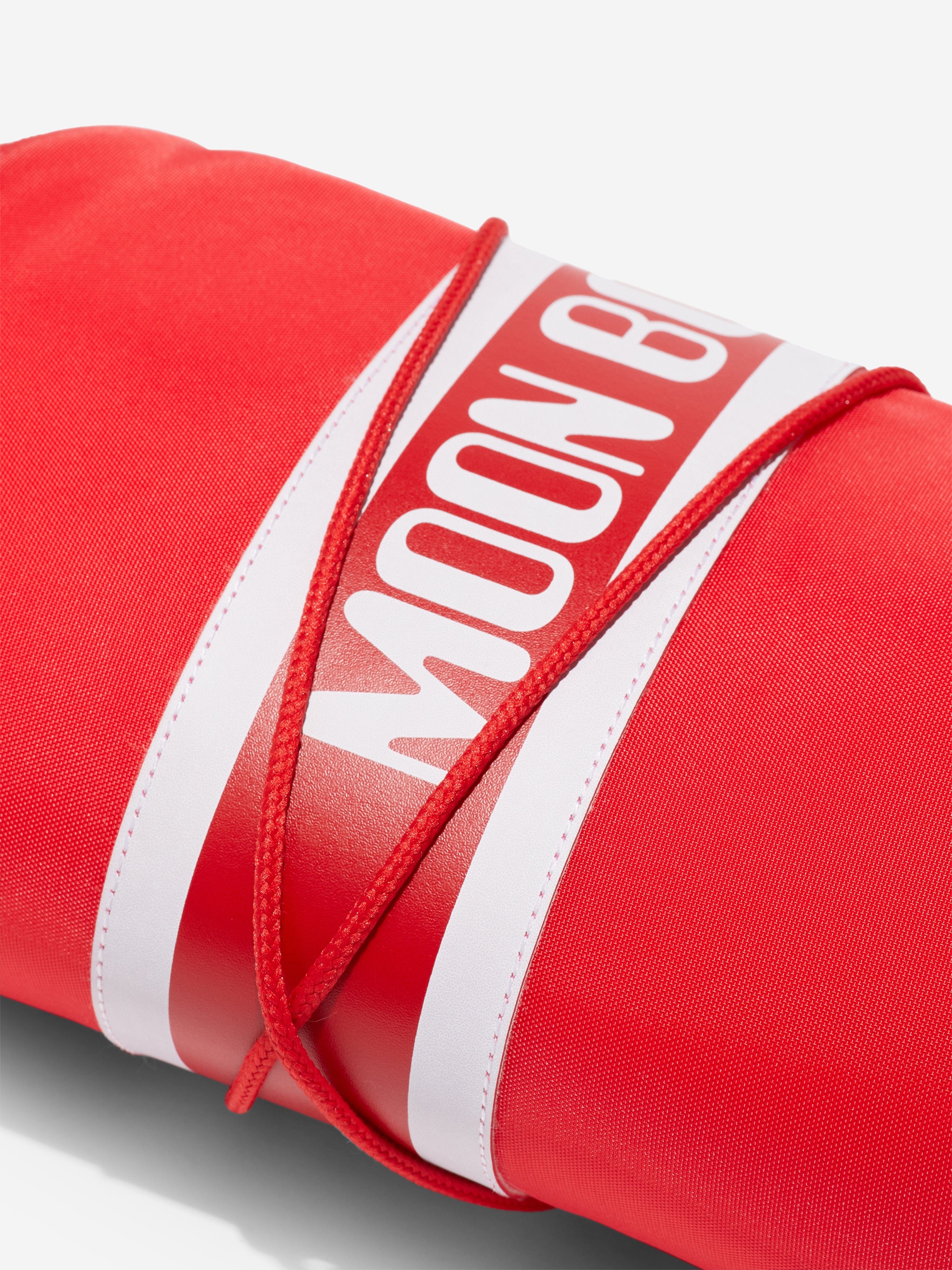 Moon Boot Girls Icon Boots in Red Low Cost Sale Online