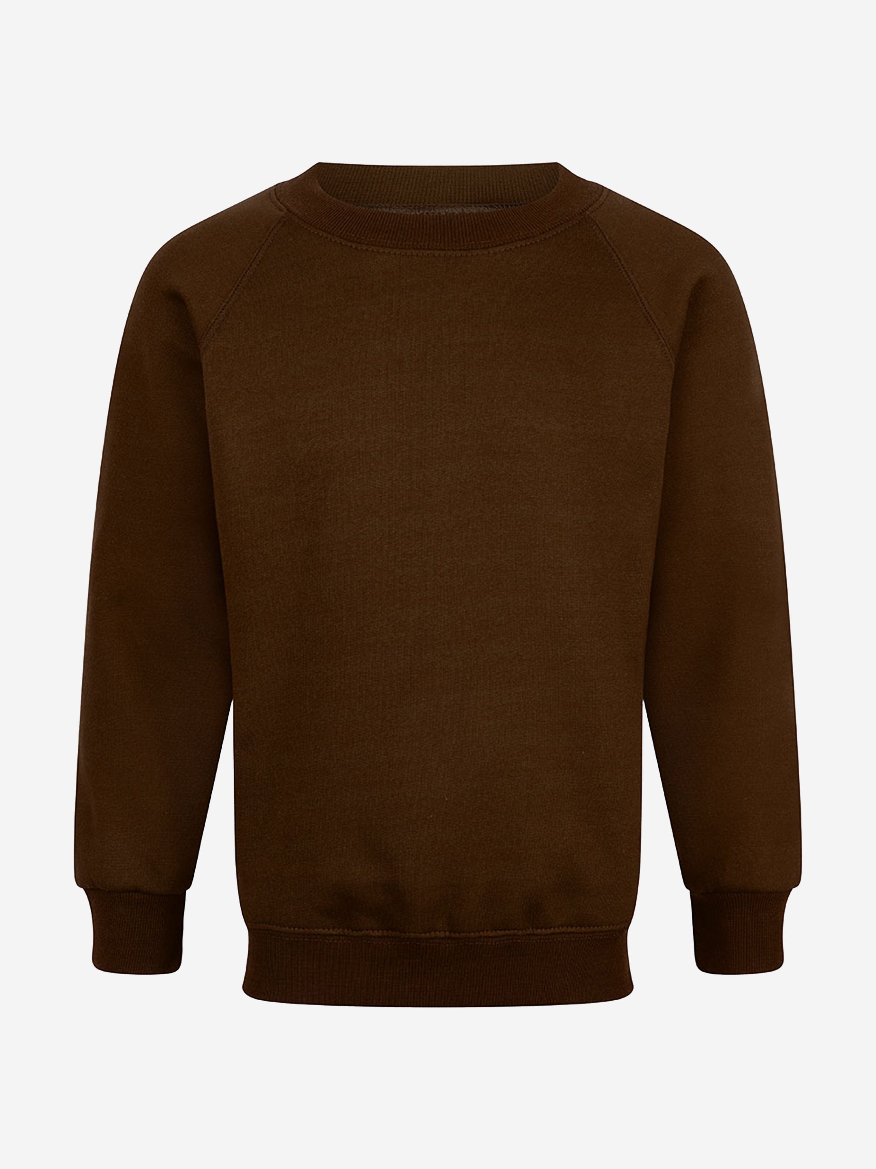 Zeco Kids School Crew Neck Sweatshirt in Brown Cheap Sale 2025