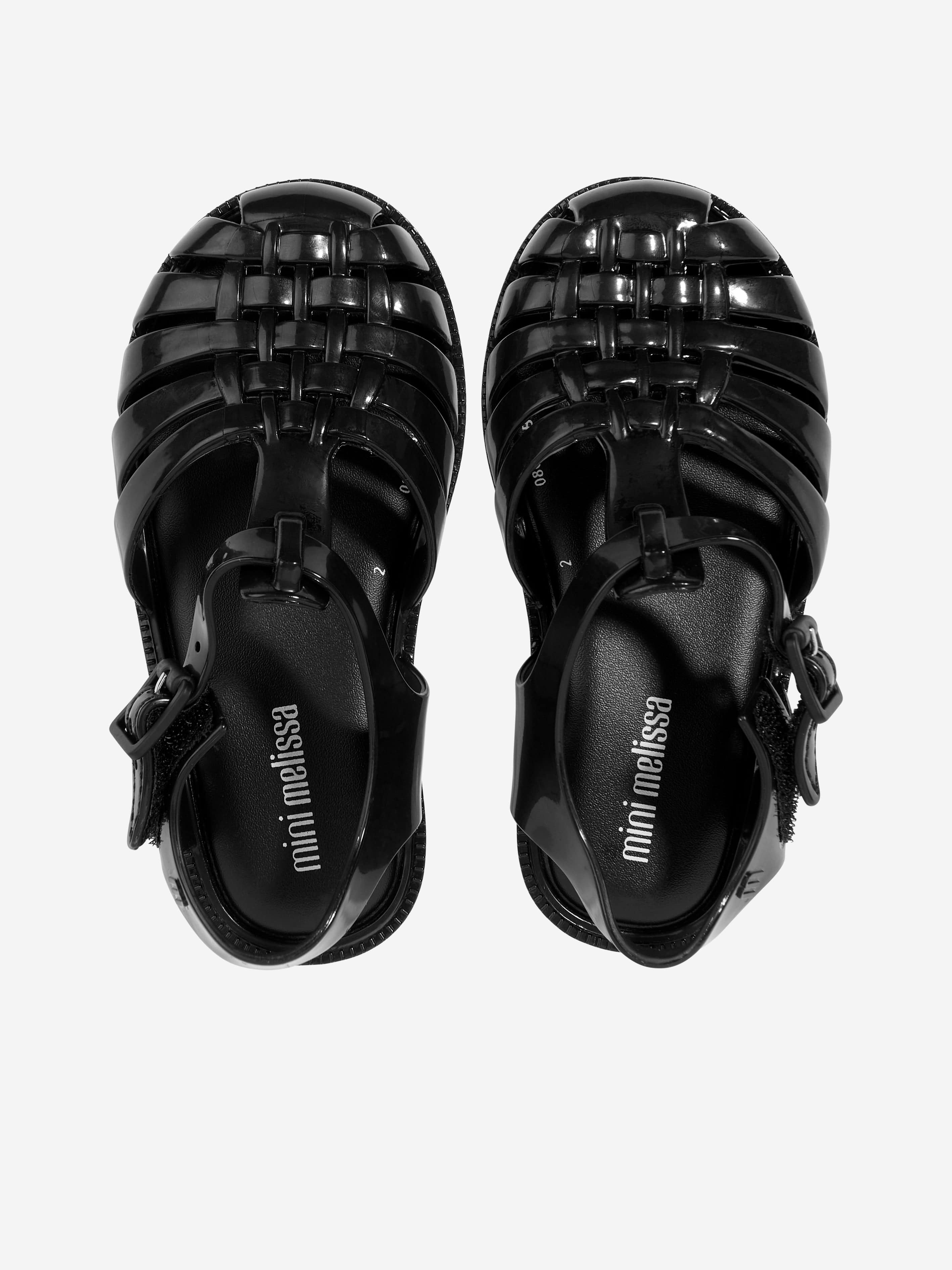 Mini Melissa Girls Possession Sandals in Black High Quality For Sale