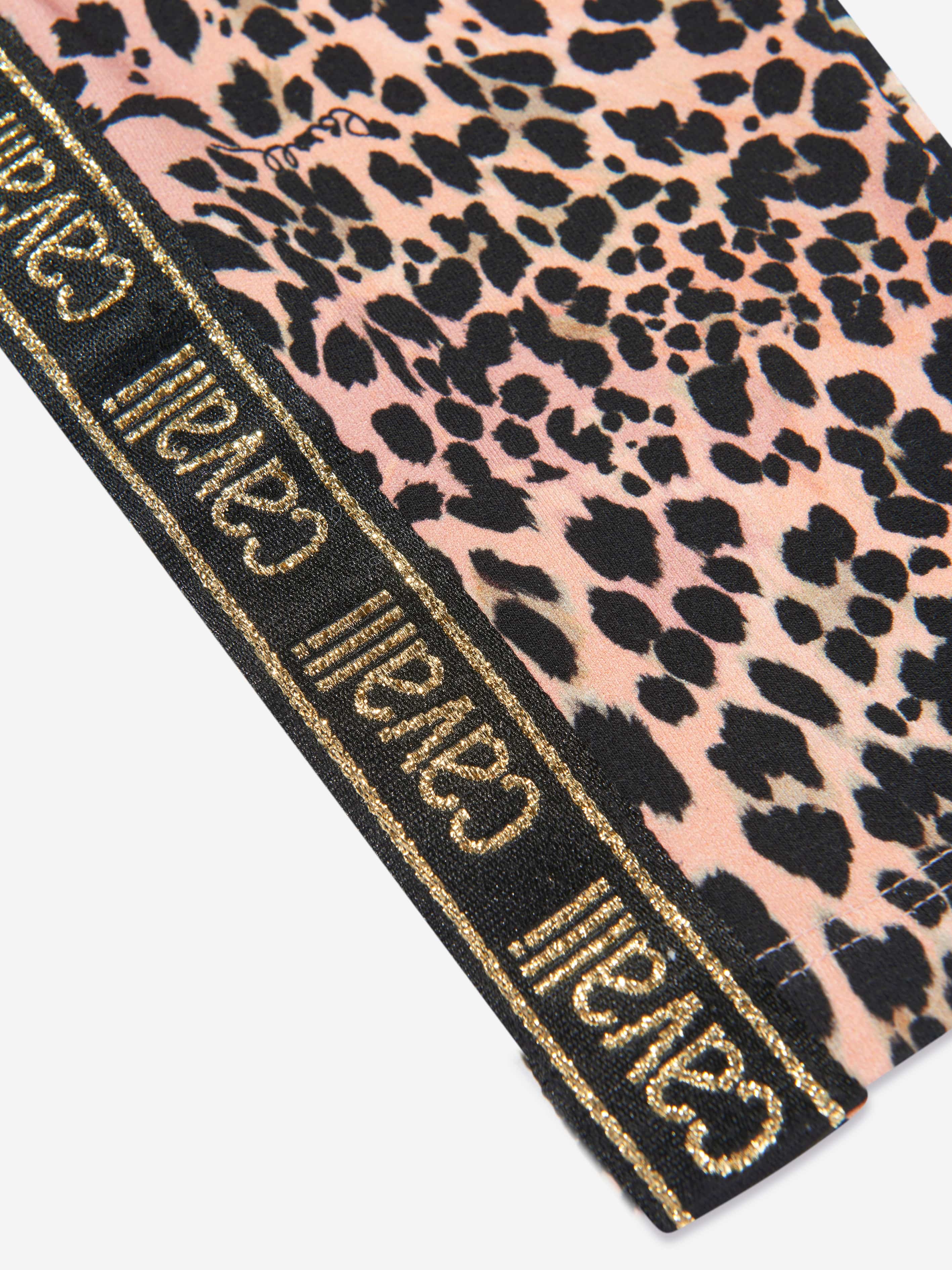 Roberto Cavalli Girls Cotton Leopard Print Leggings Sale 2025