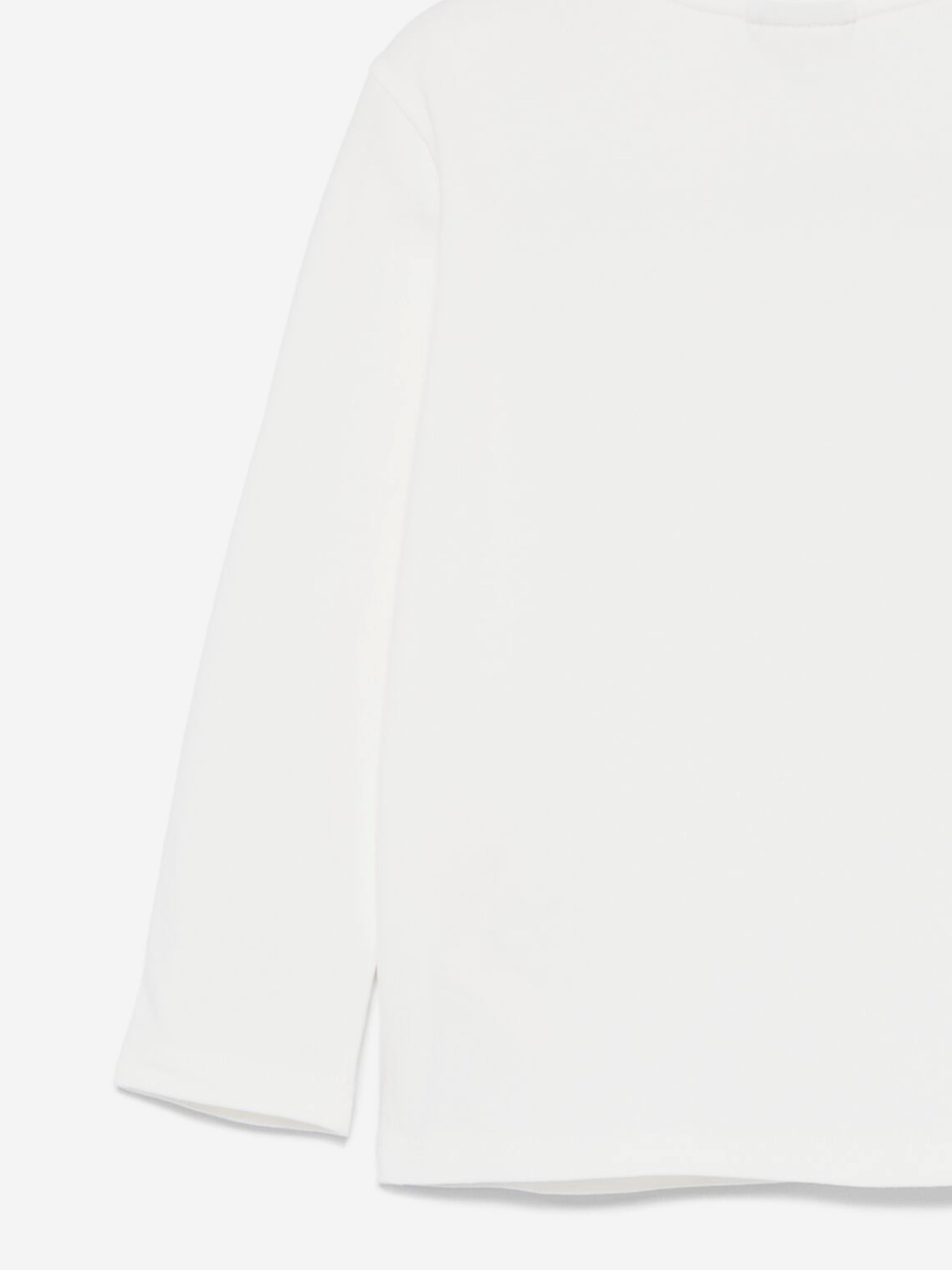Baby Girls Jersey Stretch Top in White Pay With Visa