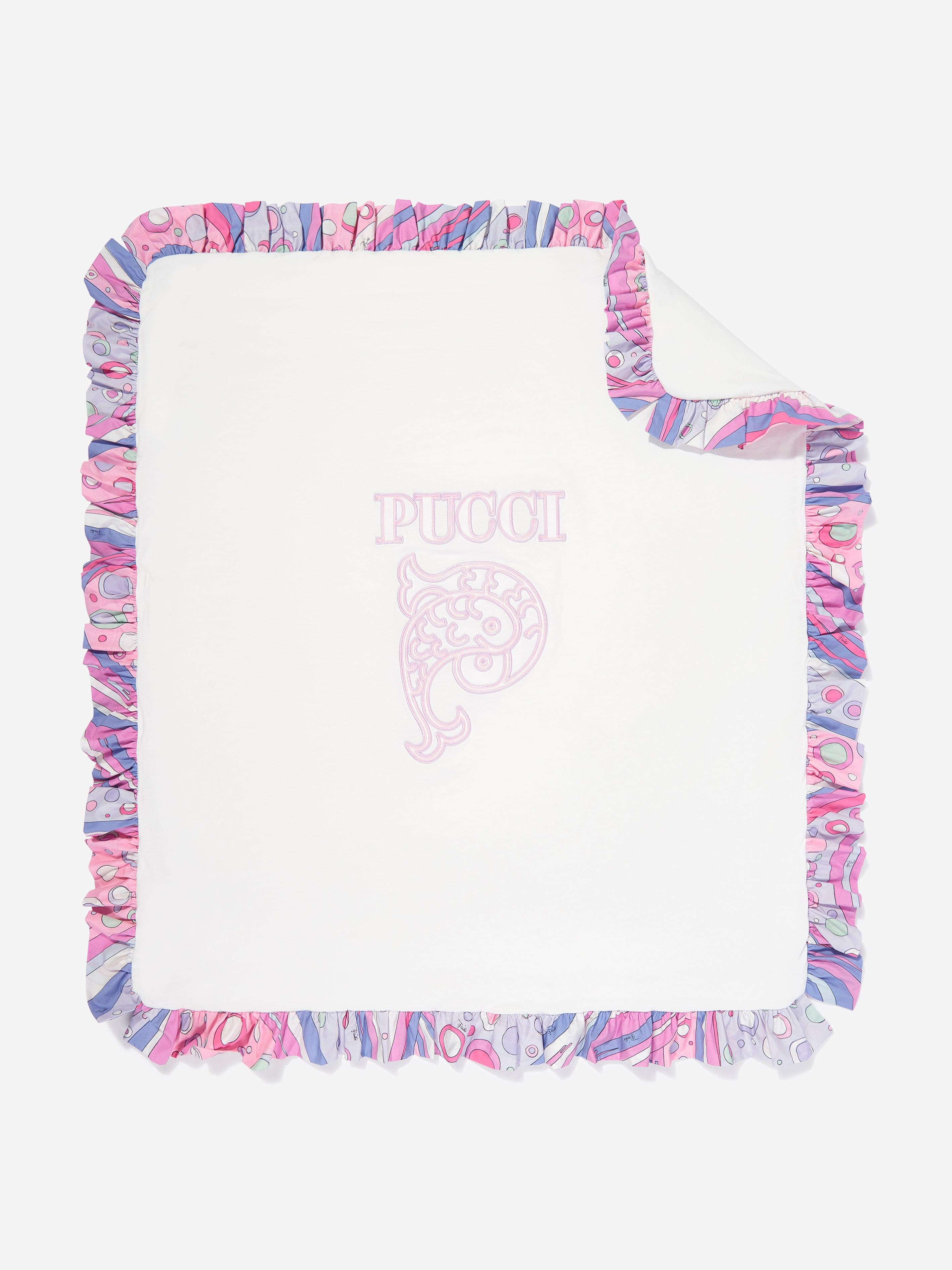 Baby Girls Logo Blanket in Ivory (88cm) Geniue Stockist For Sale