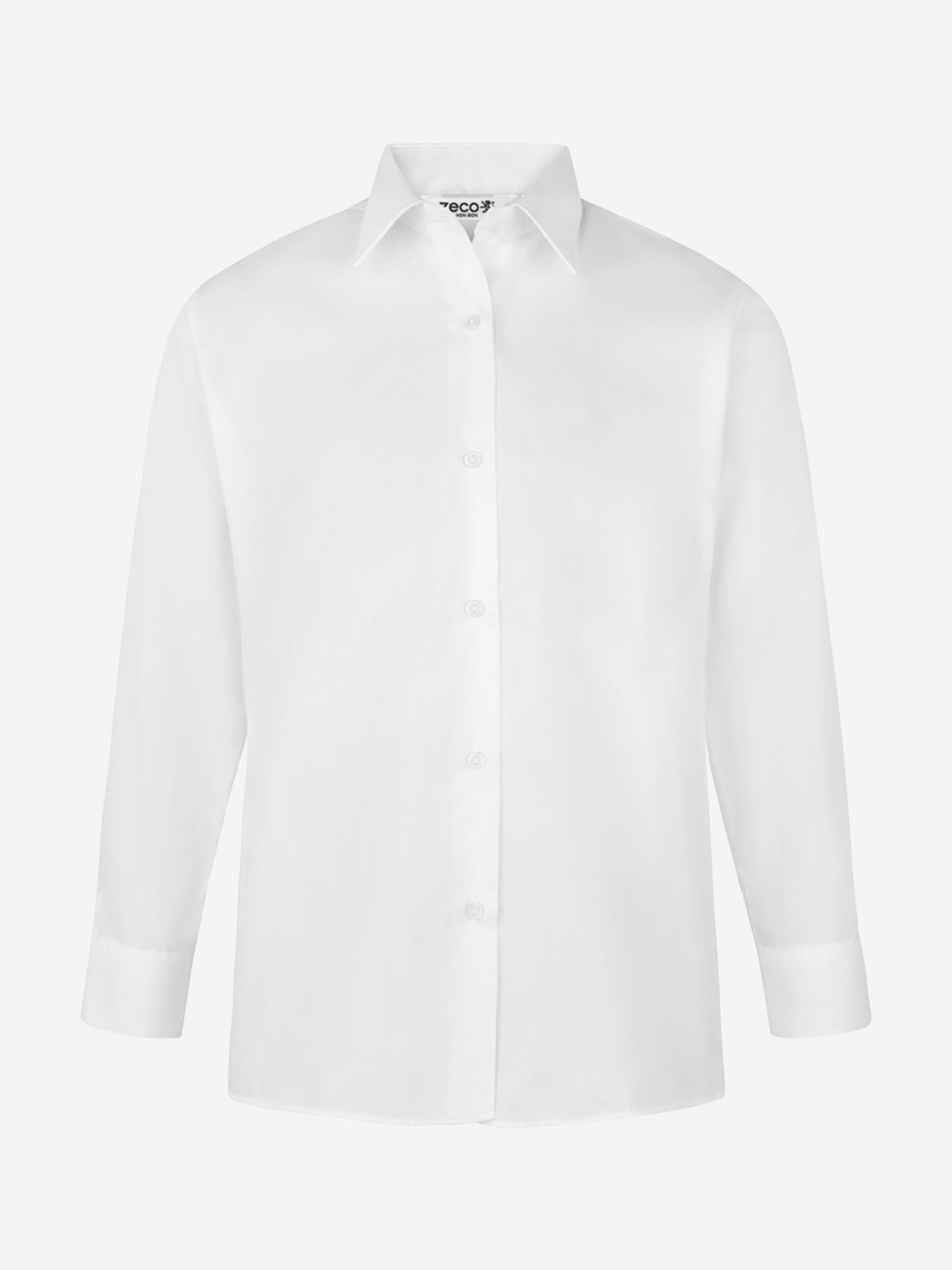 Zeco Girls School Long Sleeve Blouse Twin Pack in White Clearance Best Store To Get