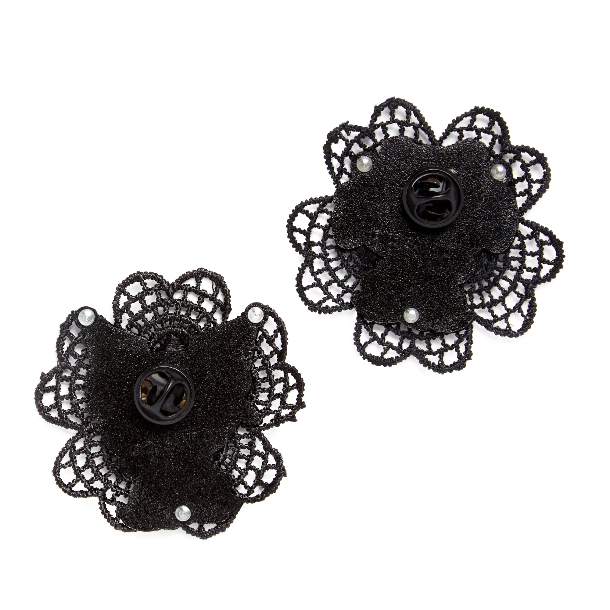 Kuromi & My Melody Lolita MeloKuro Lace Pin Set For Sale
