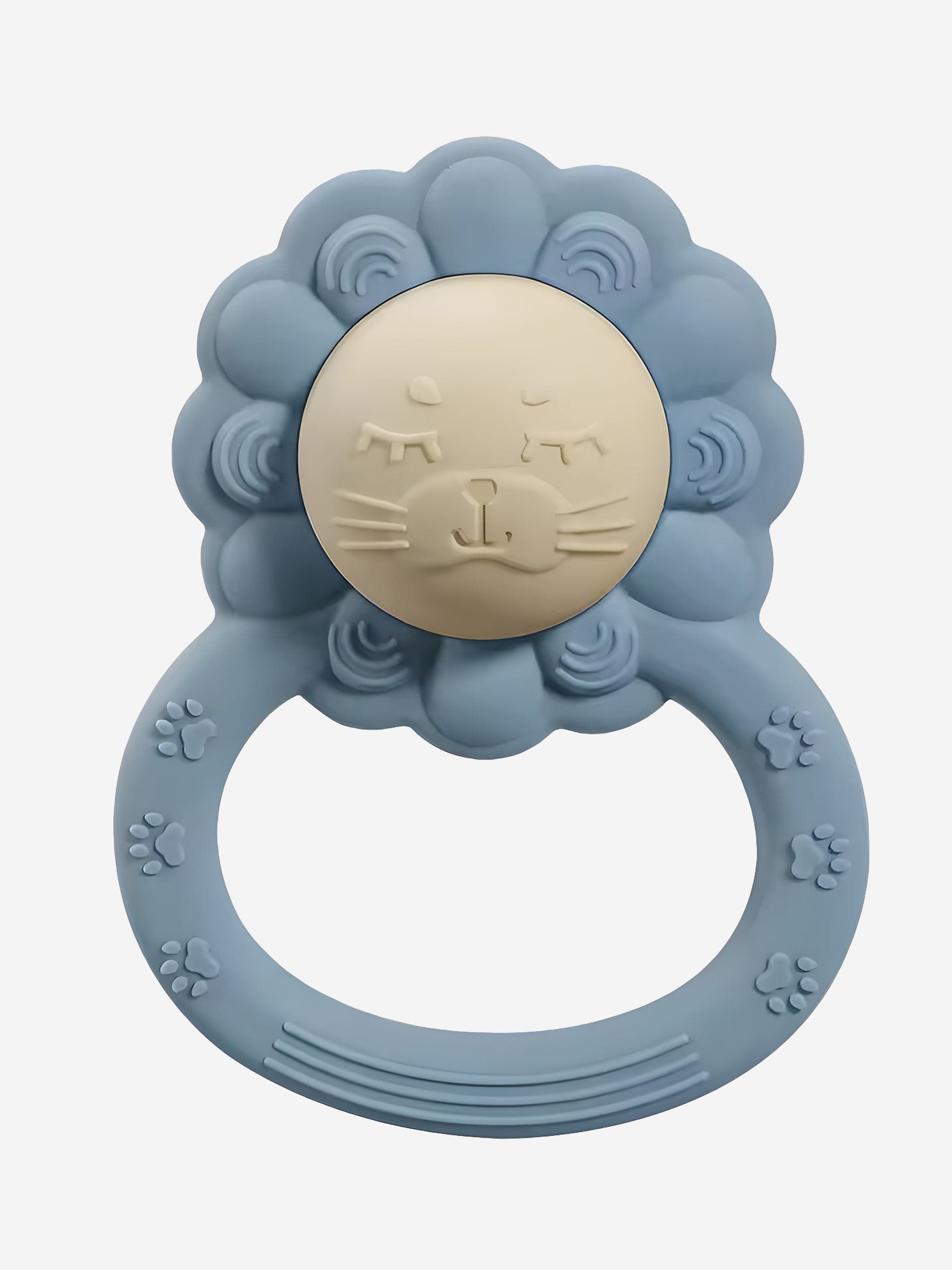 Bloom Bambini Baby Lion Rattle Teether in Blue Free Shipping Official