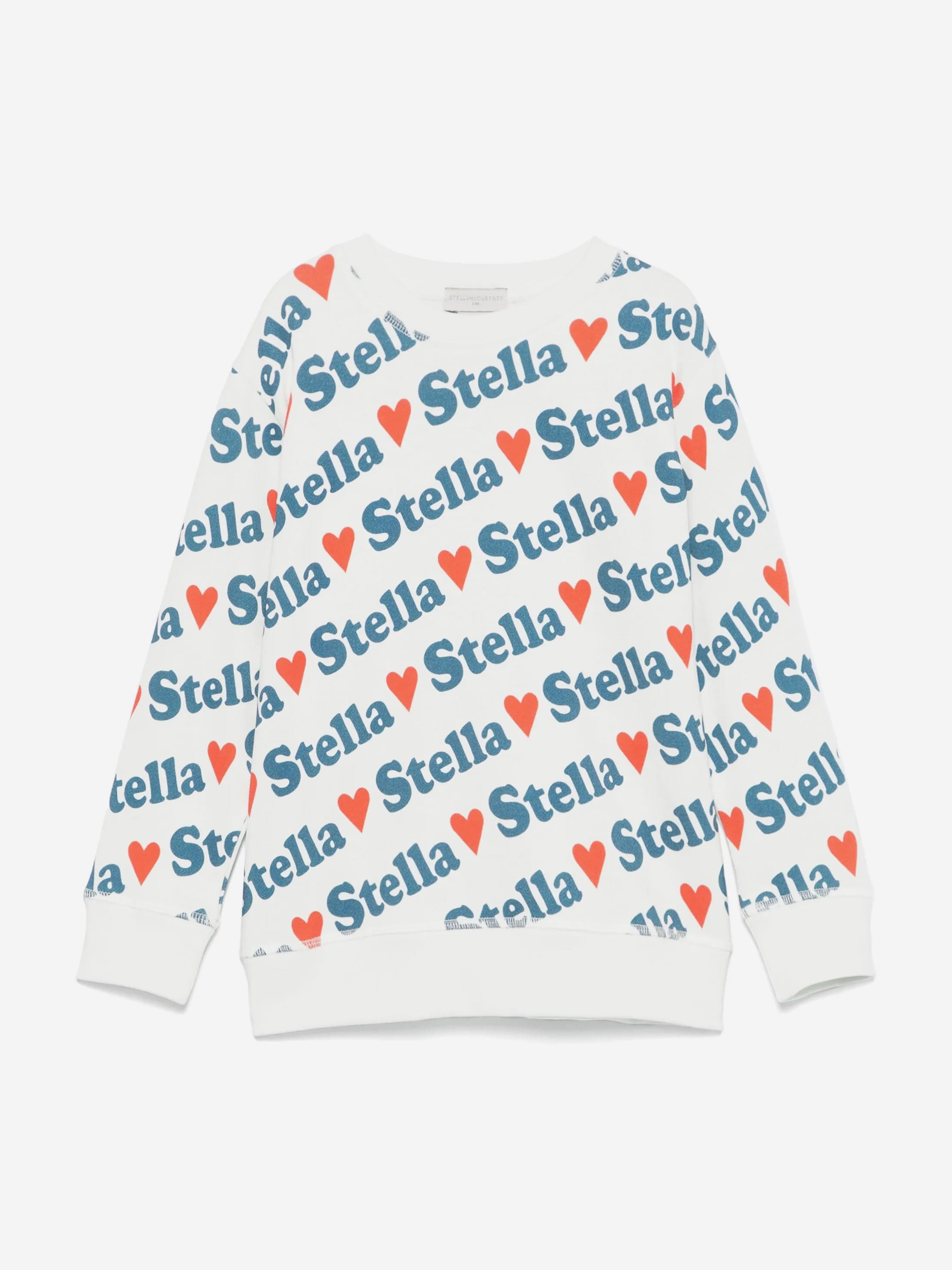 Girls Heart Logo Sweatshirt in Ivory Outlet Free Shipping Authentic