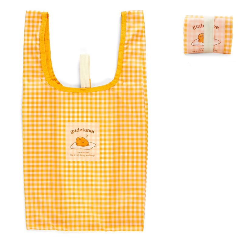Gudetama Gingham Reusable Tote Bag Sale 100% Authentic