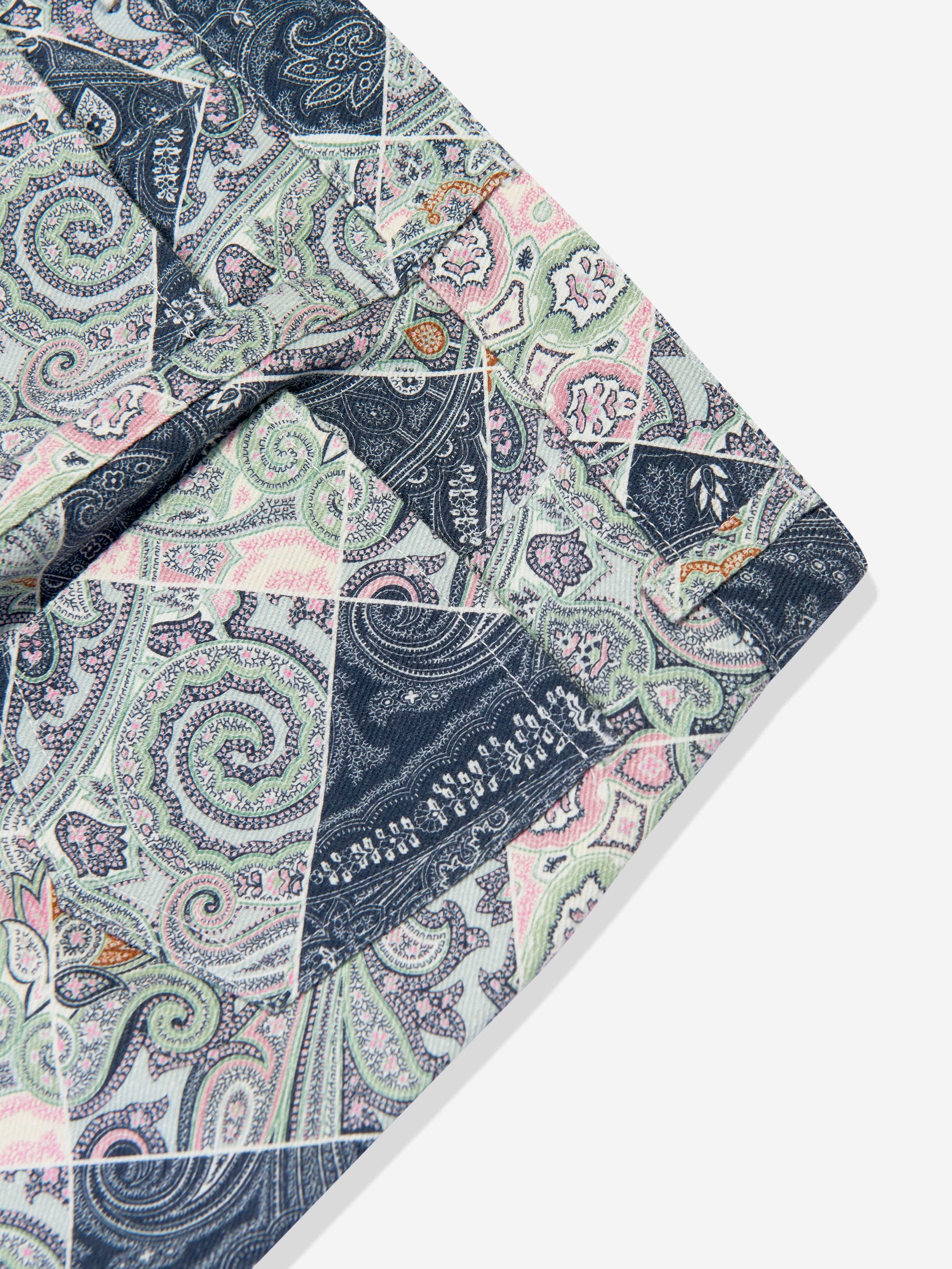 Etro Girls Paisley Trousers in Blue Outlet Where Can You Find