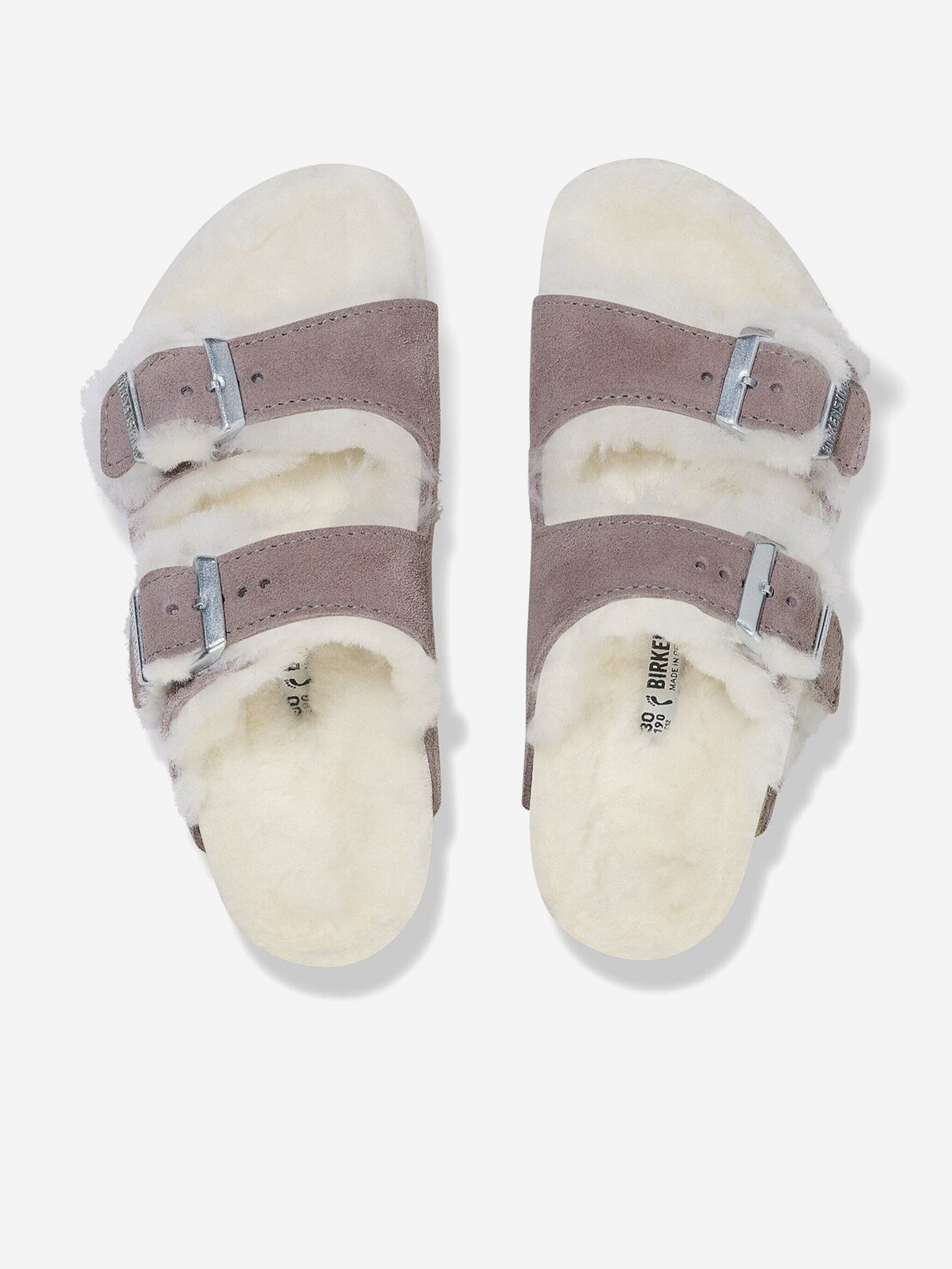 BIRKENSTOCK Girls Arizona Shearling Sandals in Purple Finishline Cheap Online