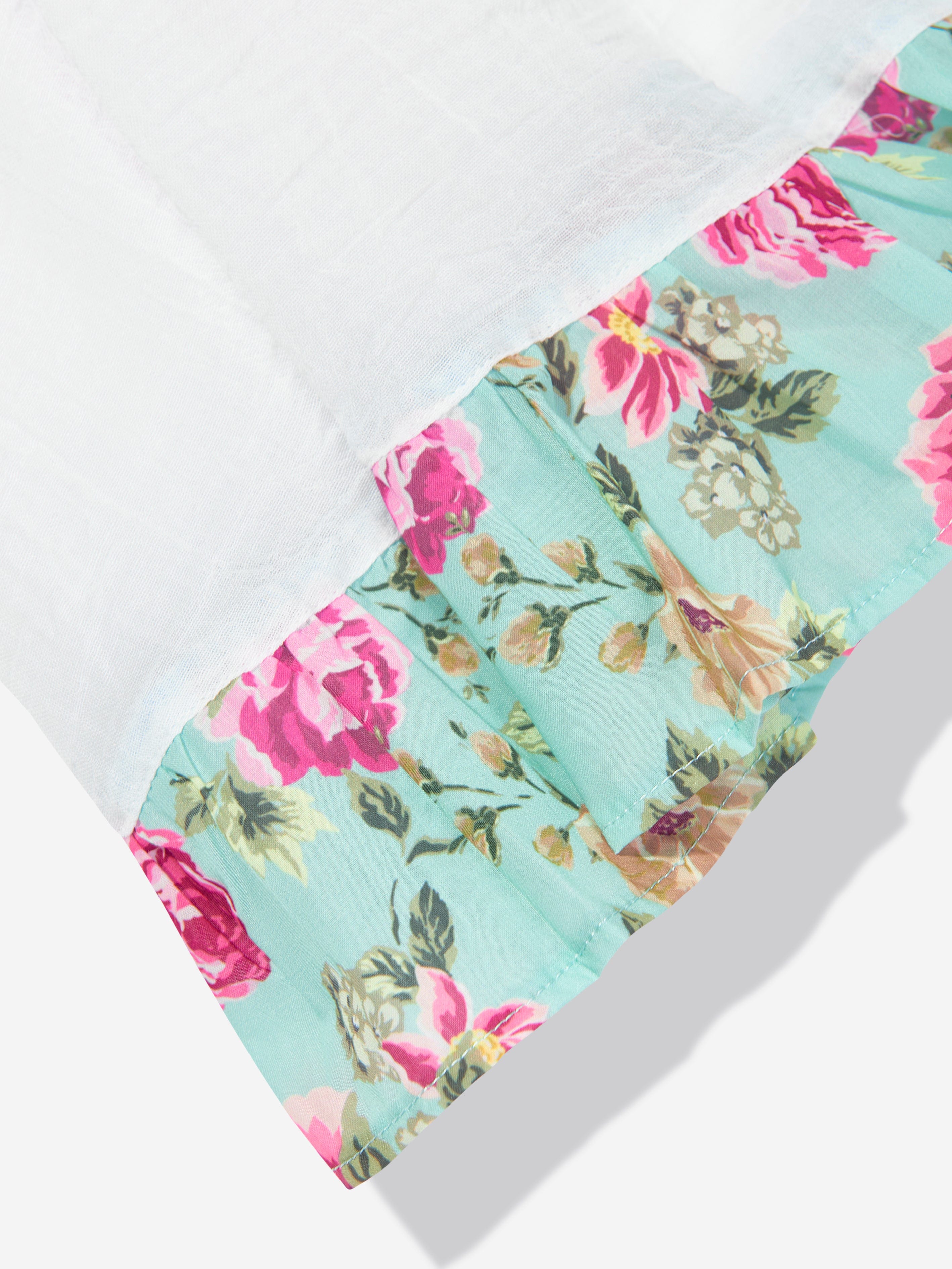 Selini Action Girls Floral Beach Dress in White Extremely Cheap Pice