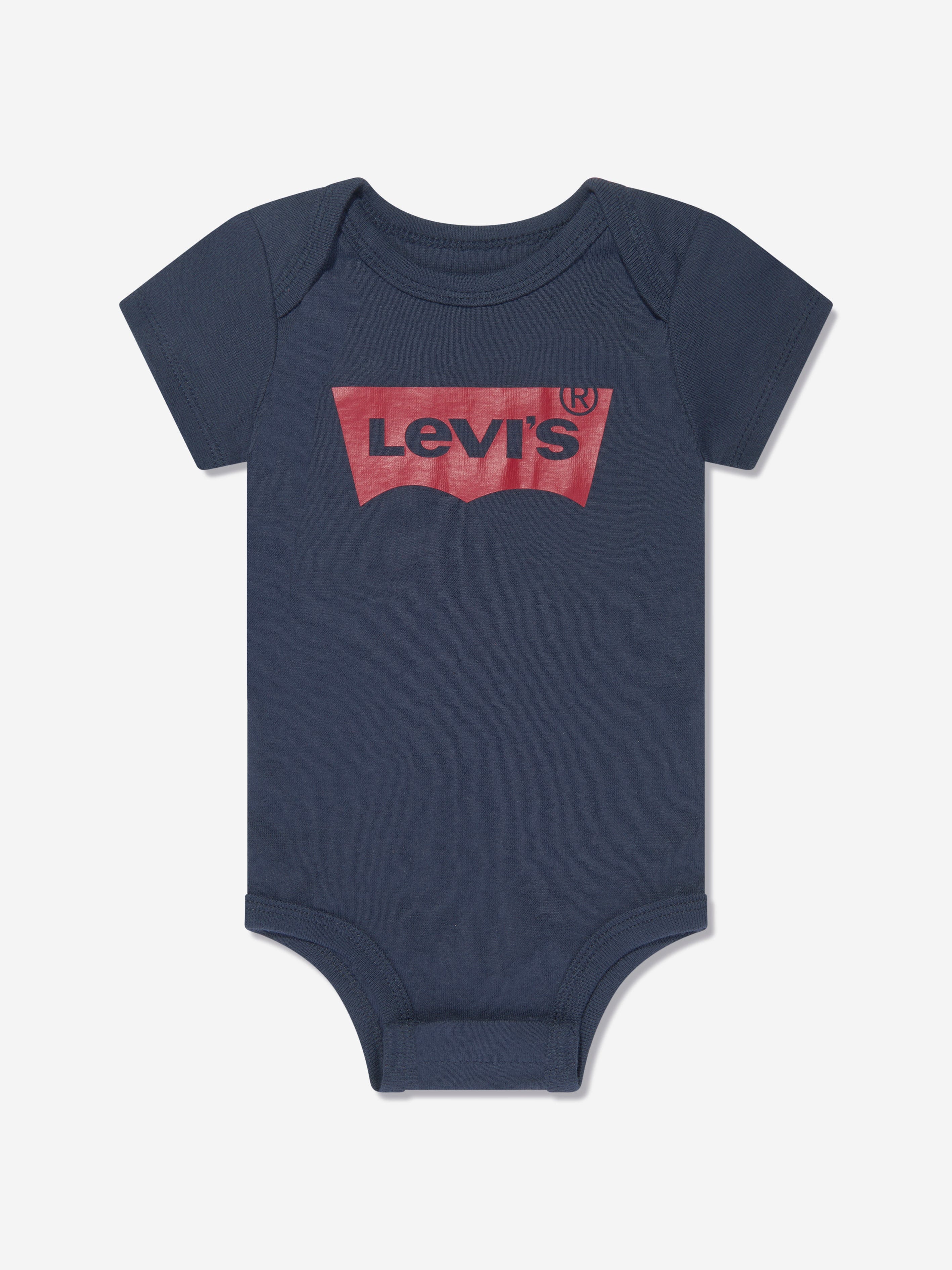 Levi's Baby Batwing Onesie Hat and Bootie Set in Navy