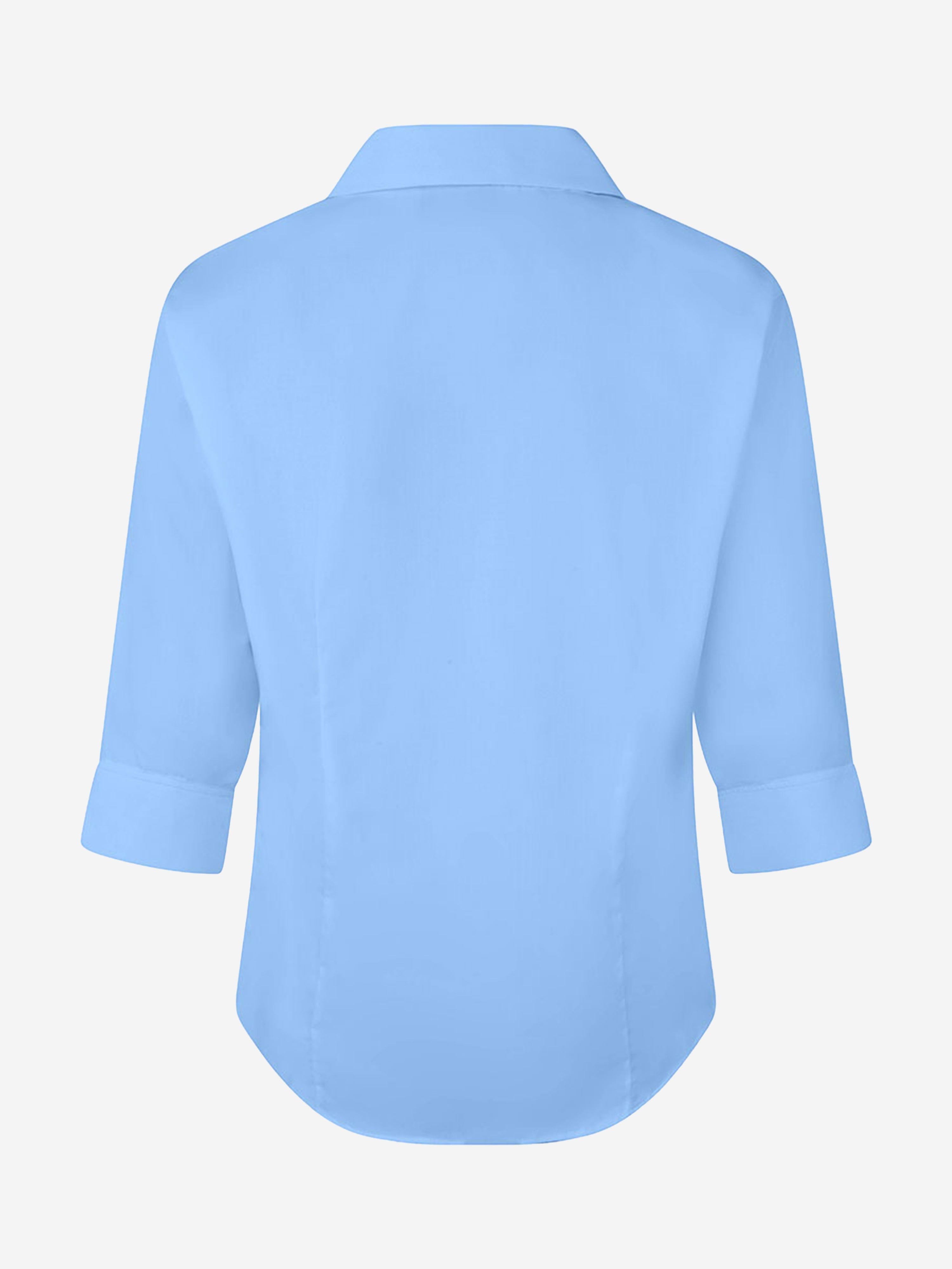 Zeco Girls School Fitted 3/4 Sleeve Non Iron Blouse Twin Pack in Blue Latest Collections