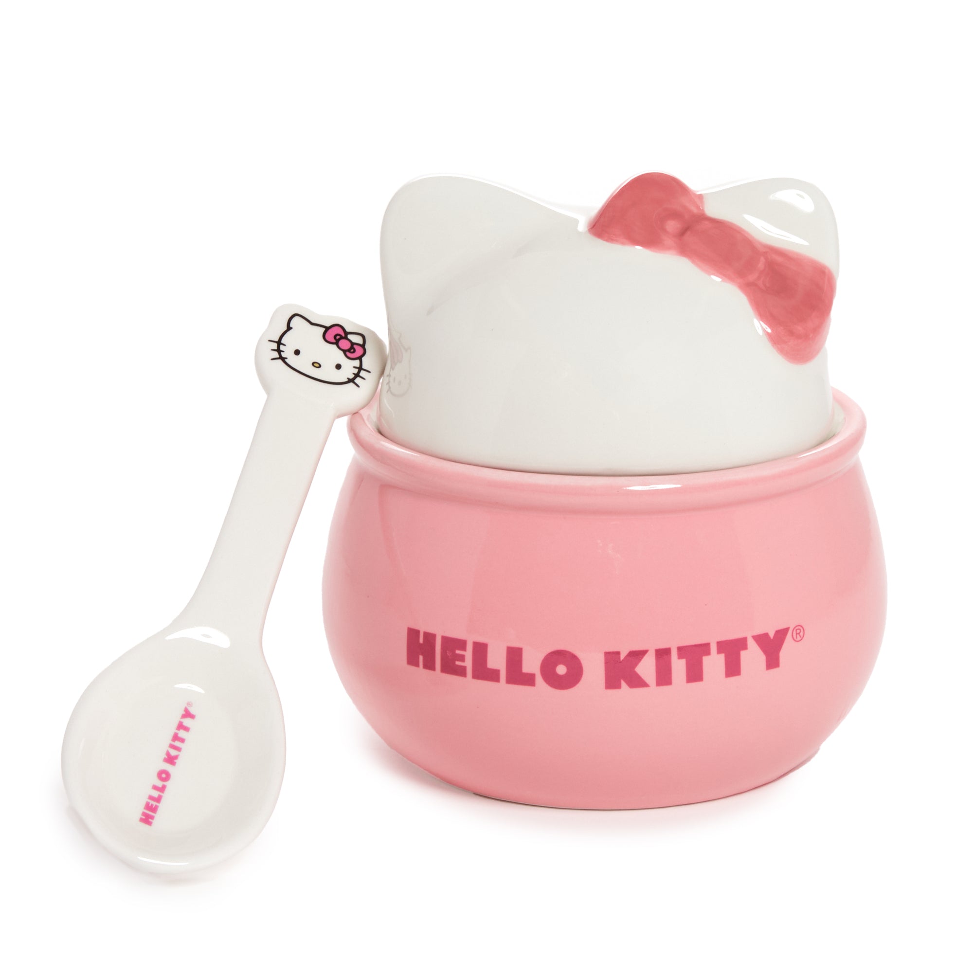 Hello Kitty Ceramic Sculpted Bowl and Spoon Set Very Cheap Cheap Online