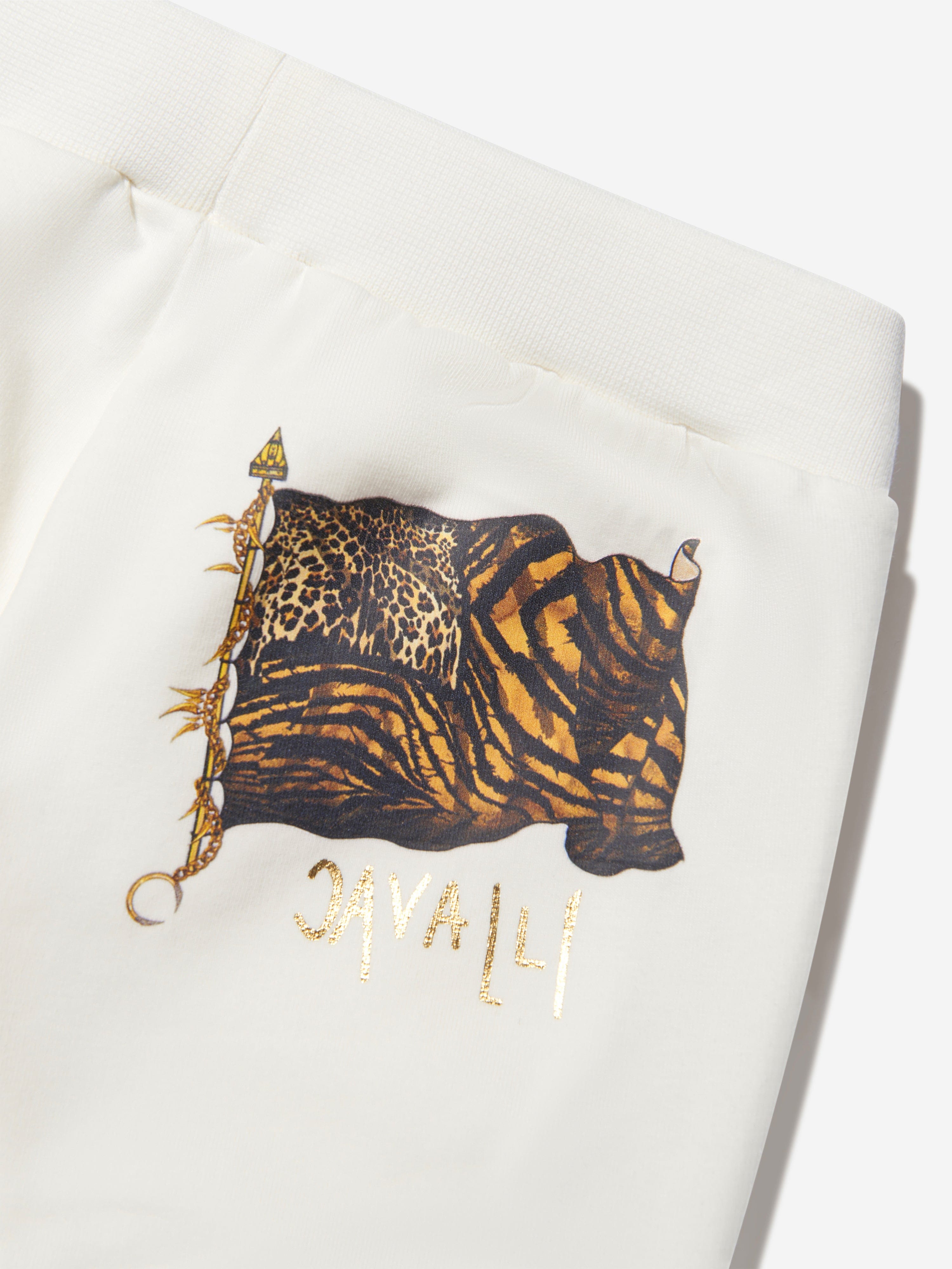 Roberto Cavalli Girls Cotton Fleece Joggers 2025 Online