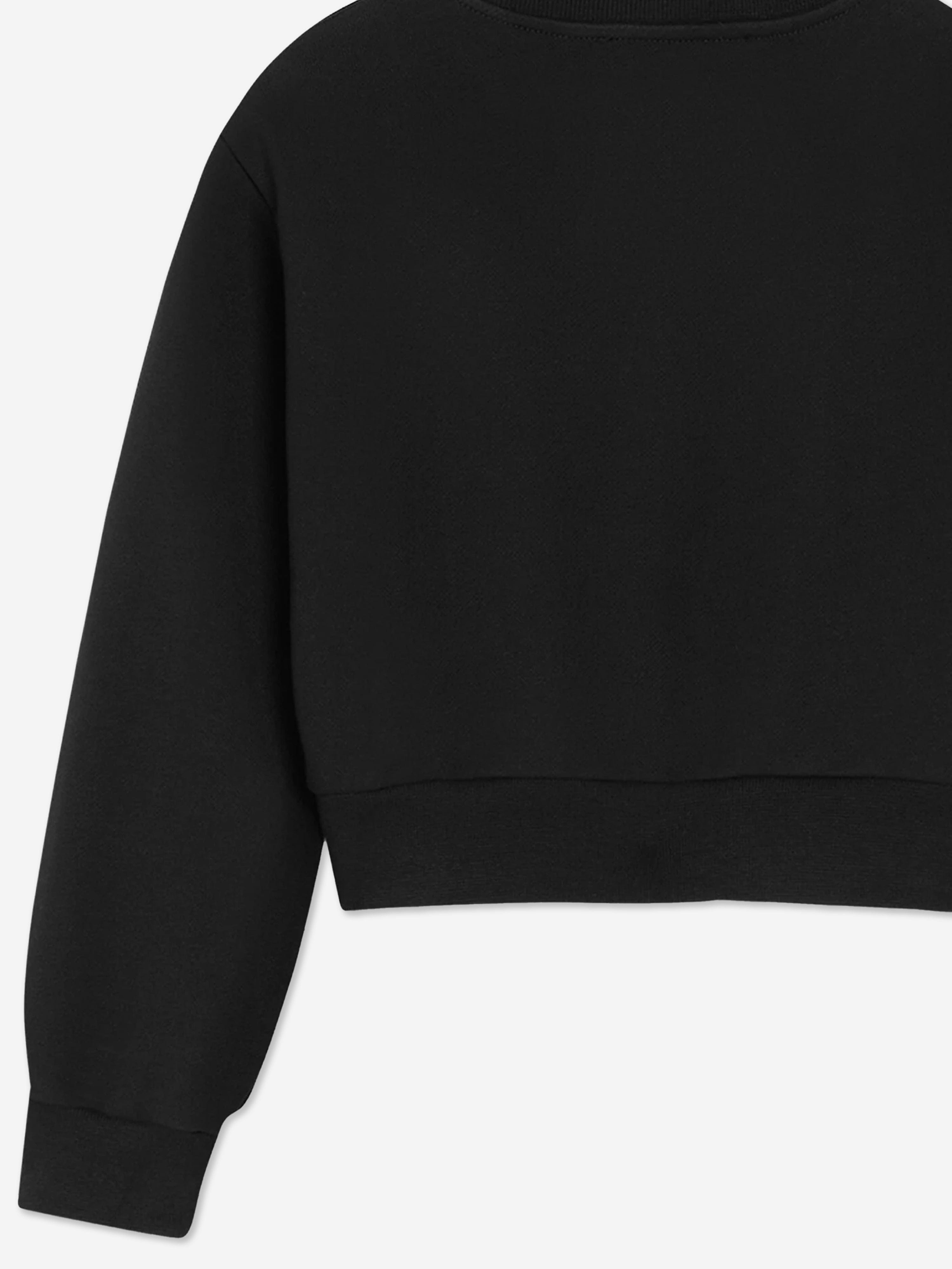 Versace Girls Diamante Logo Sweatshirt in Black Free Shipping For Cheap