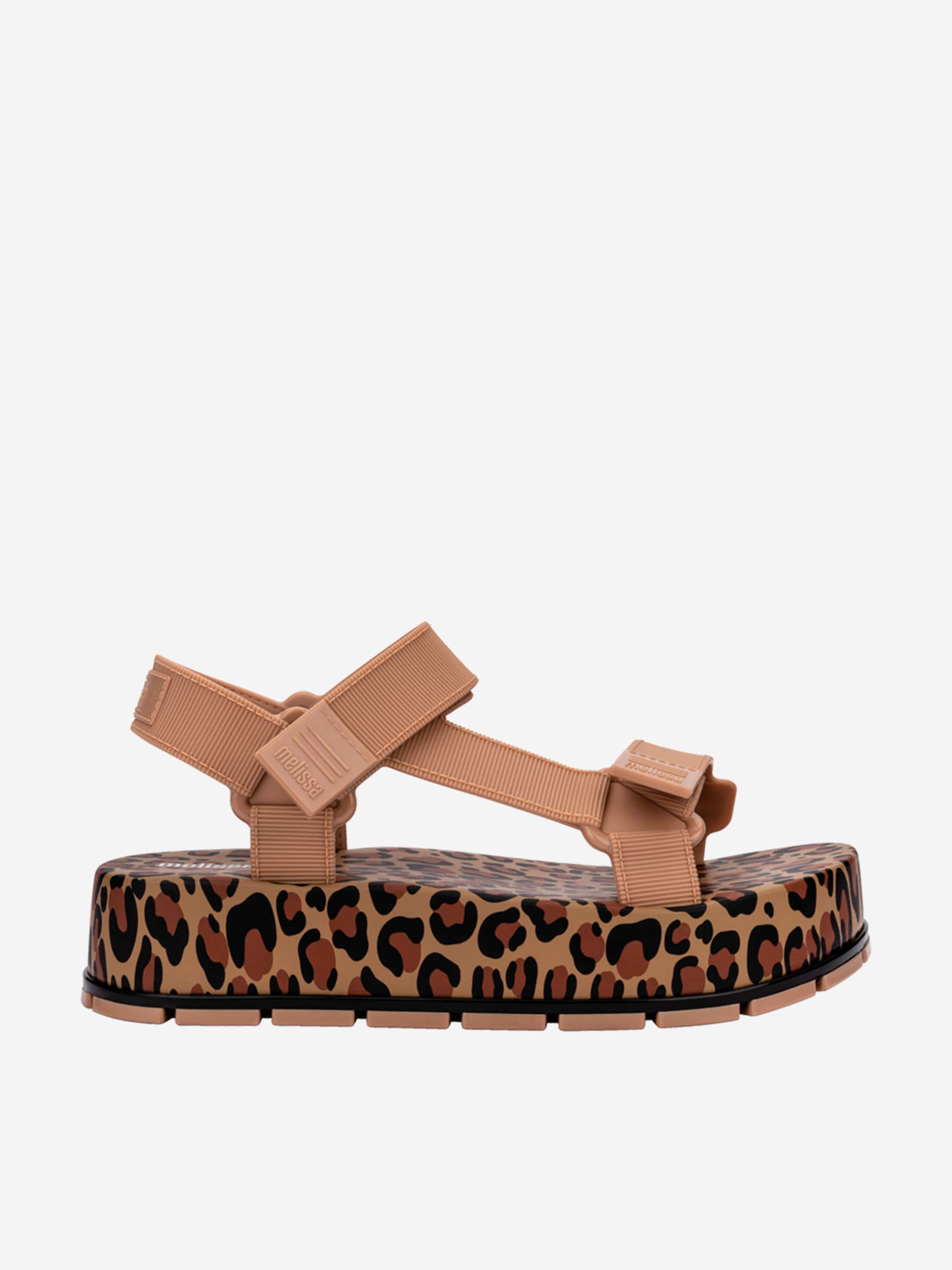 Mini Melissa Girls Flowing Papete Sandals in Beige Shop For Online