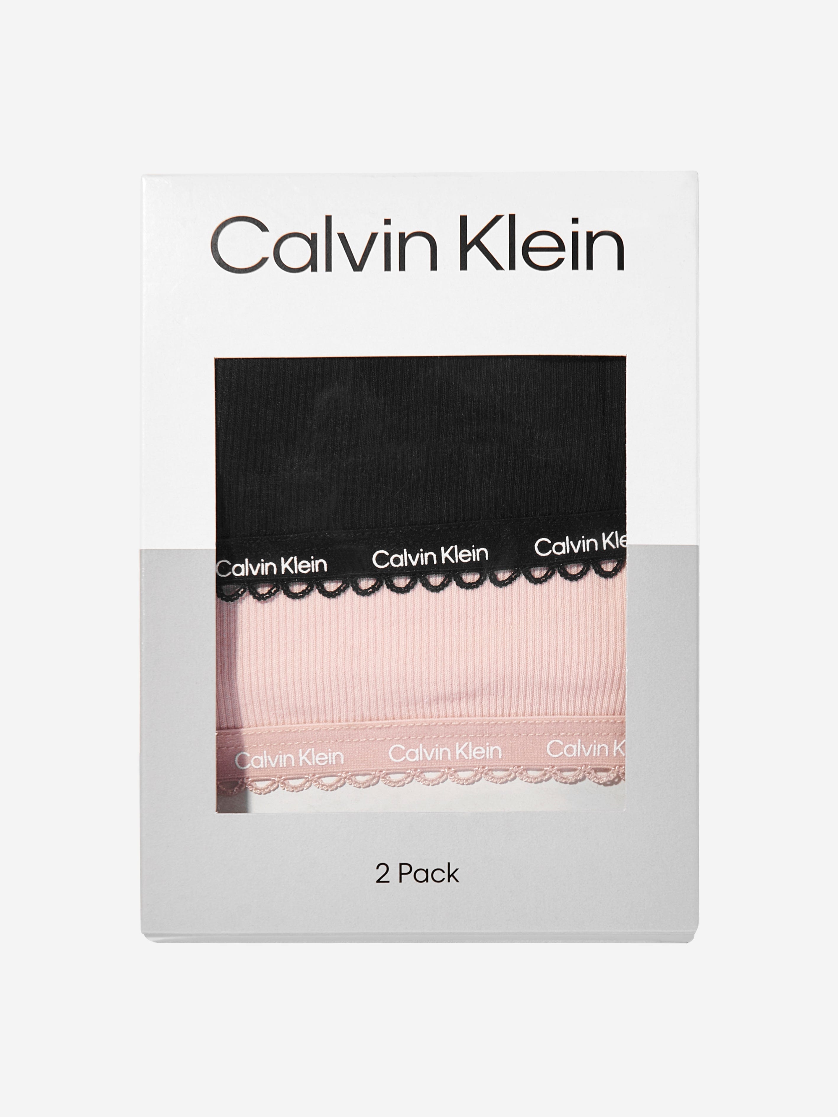 Calvin Klein Girls 2 Pack Bralette Set in Multicolour Clearance Cost