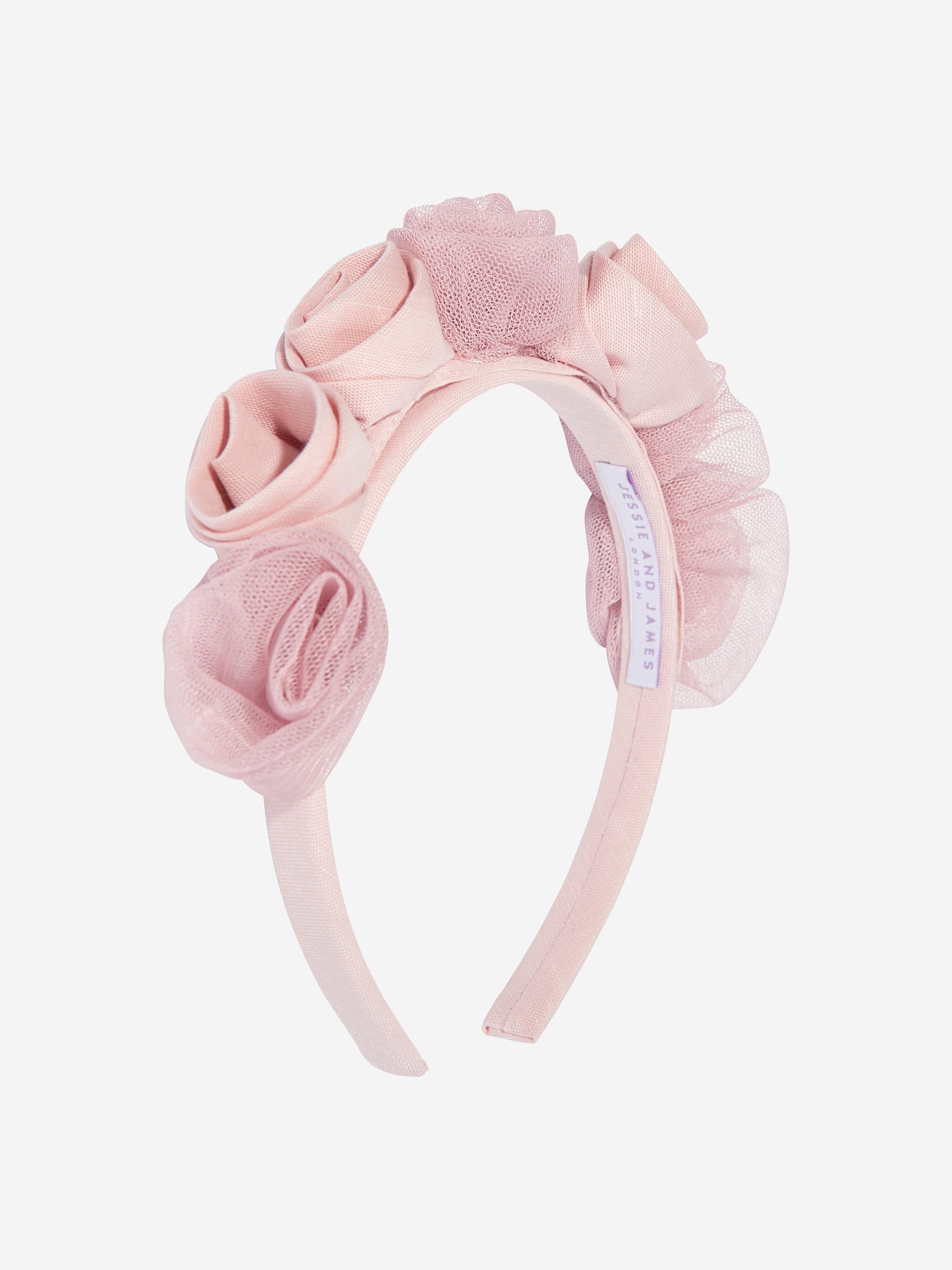 Girls Ring On Roses Headband in Pink Cheap With Paypal