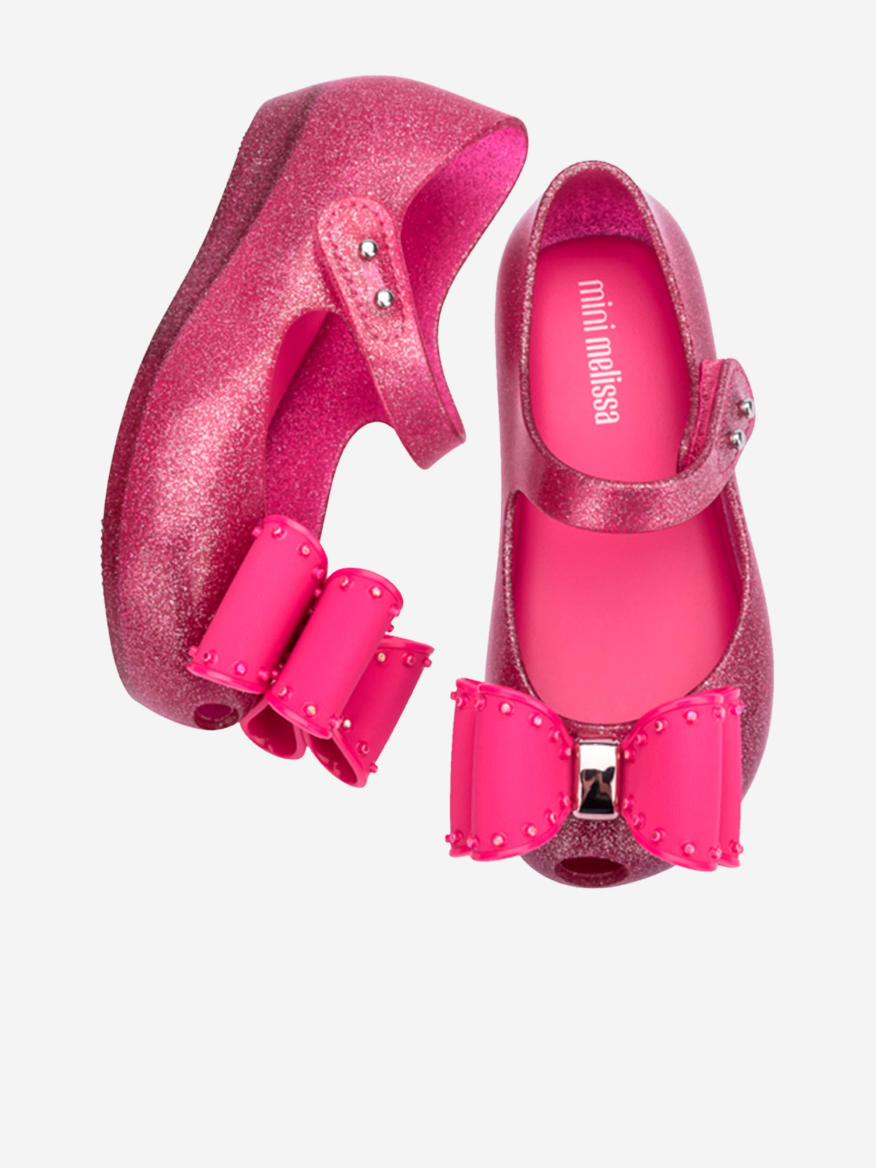 Girls Ultragirl Classic Bow Ballerinas in Pink Best Wholesale