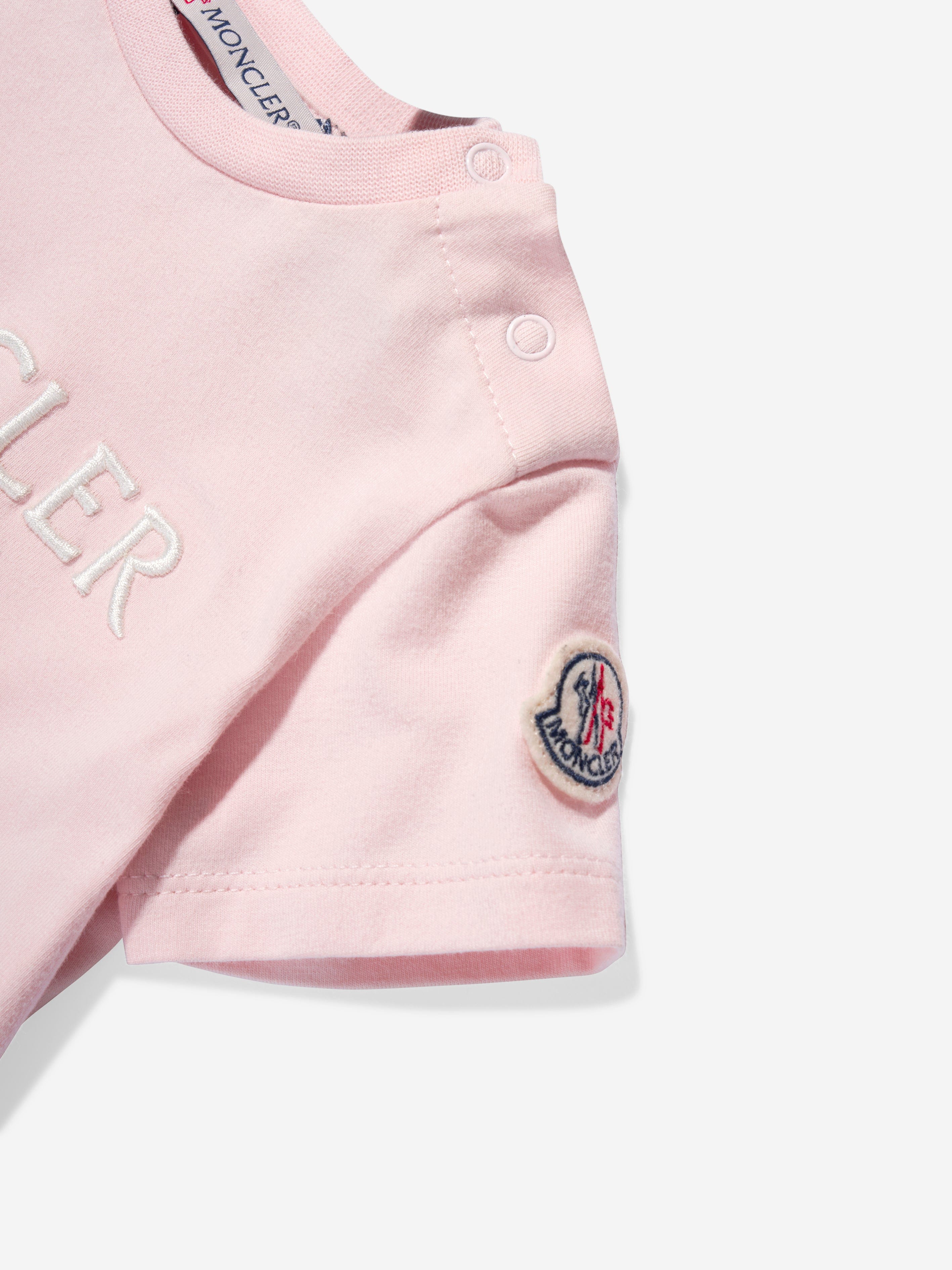 Moncler Enfant Baby Girls Logo T-Shirt in Pink Cheapest Pice Sale Online