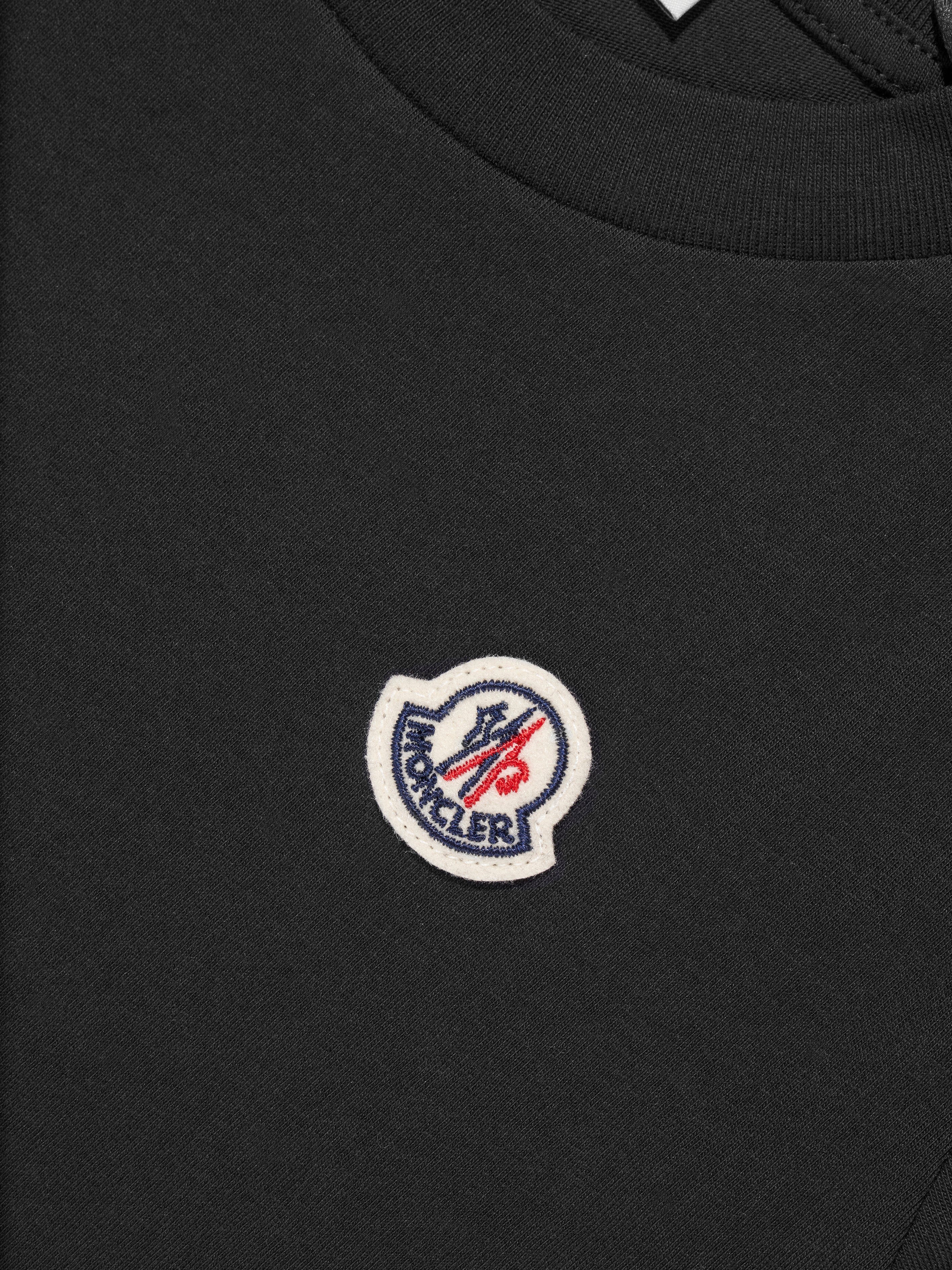 Moncler Enfant Kids Logo T-Shirt in Black Free Shipping Best Place