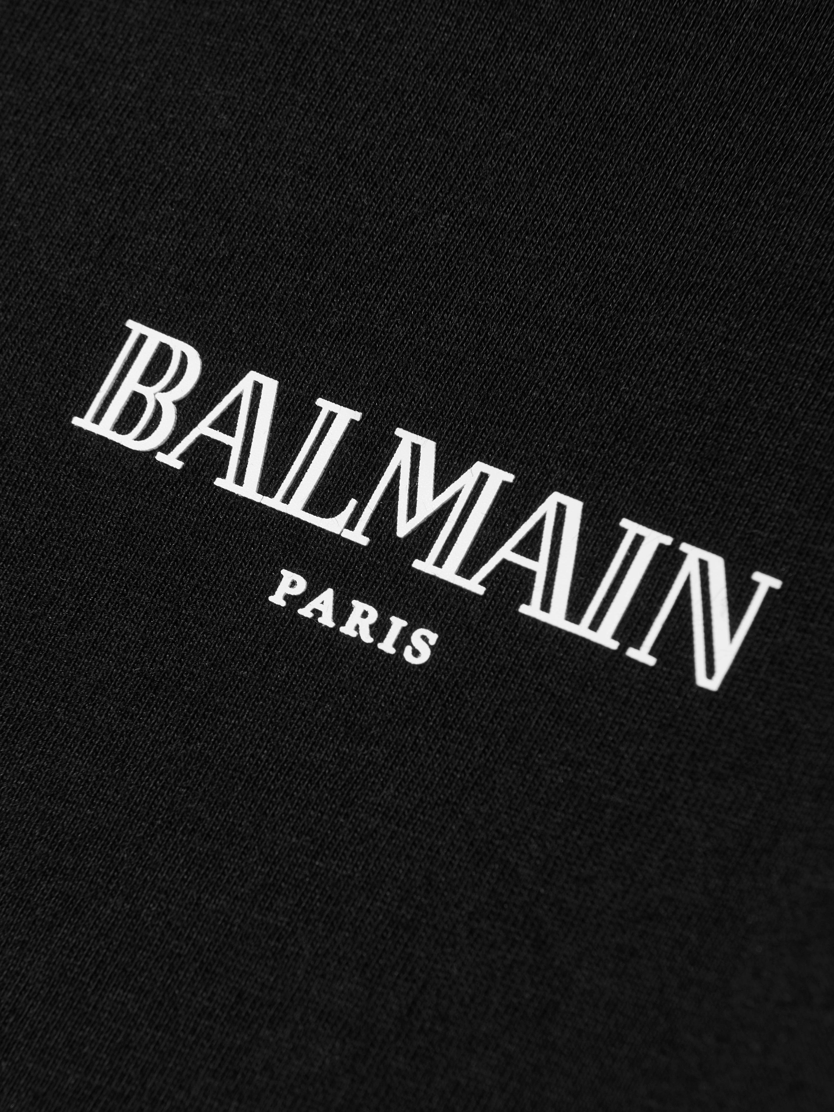 Balmain Kids Logo T-Shirt in Black Sale Pick A Best