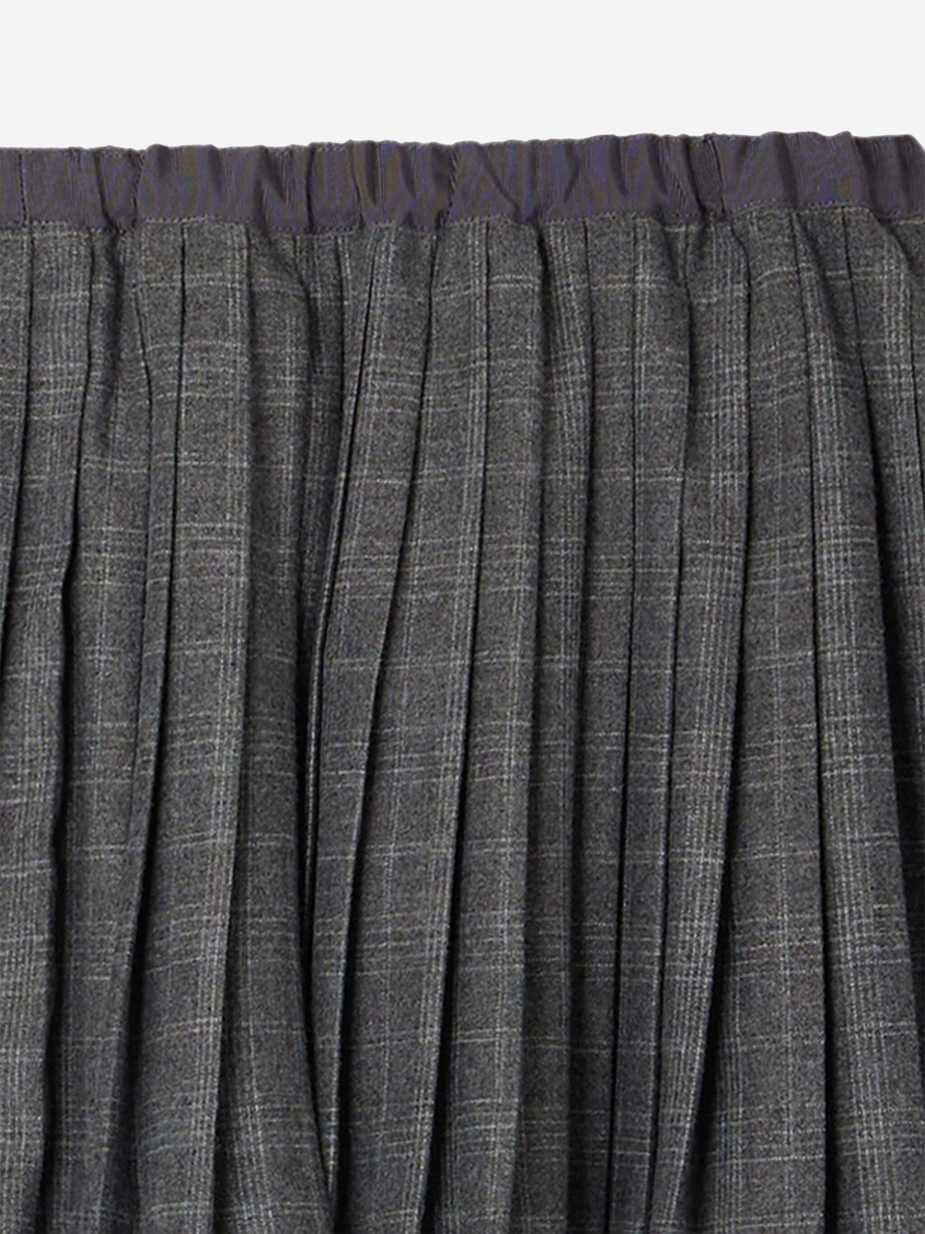 Bonpoint Girls Jais Checkered Skirt in Grey Free Shipping Online