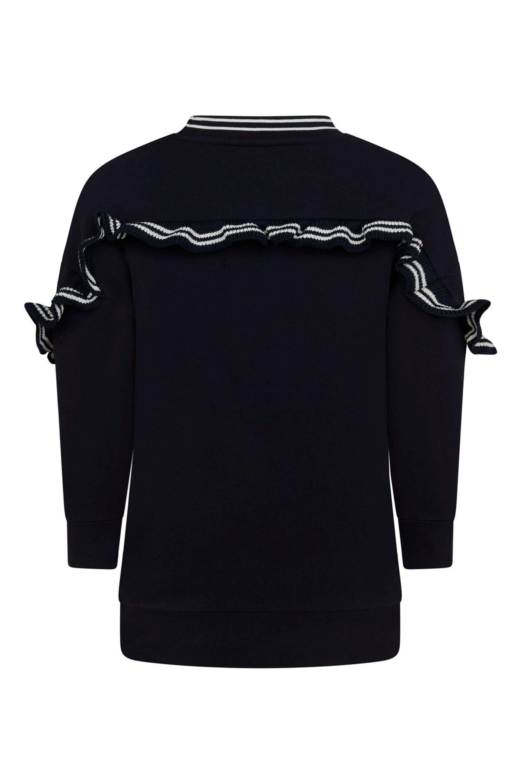 Moncler Girls Navy Cotton Sweater Clearance Cheapest Pice