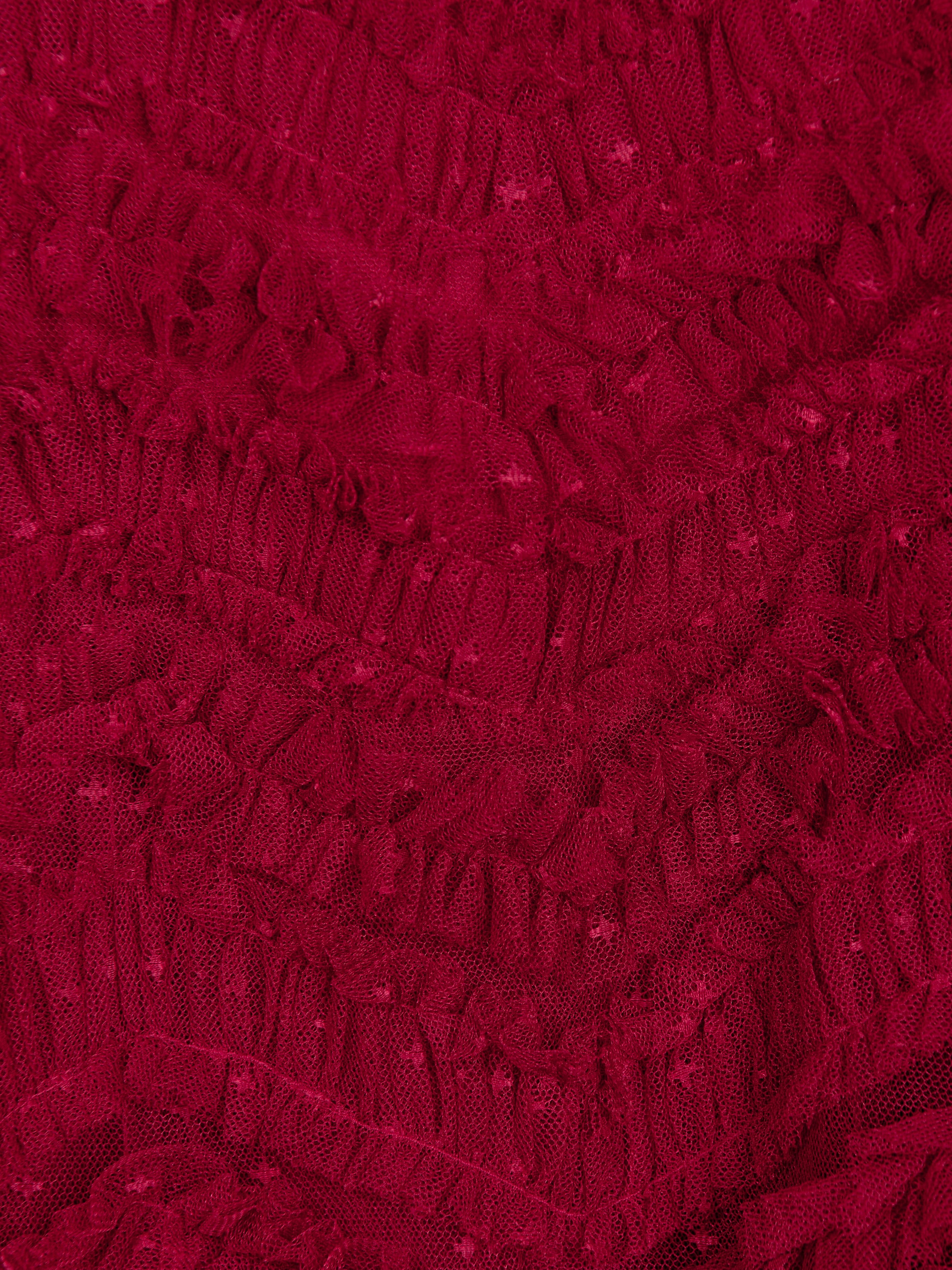 Needle & Thread Girls Elia Tulle Dress in Red Outlet Shop
