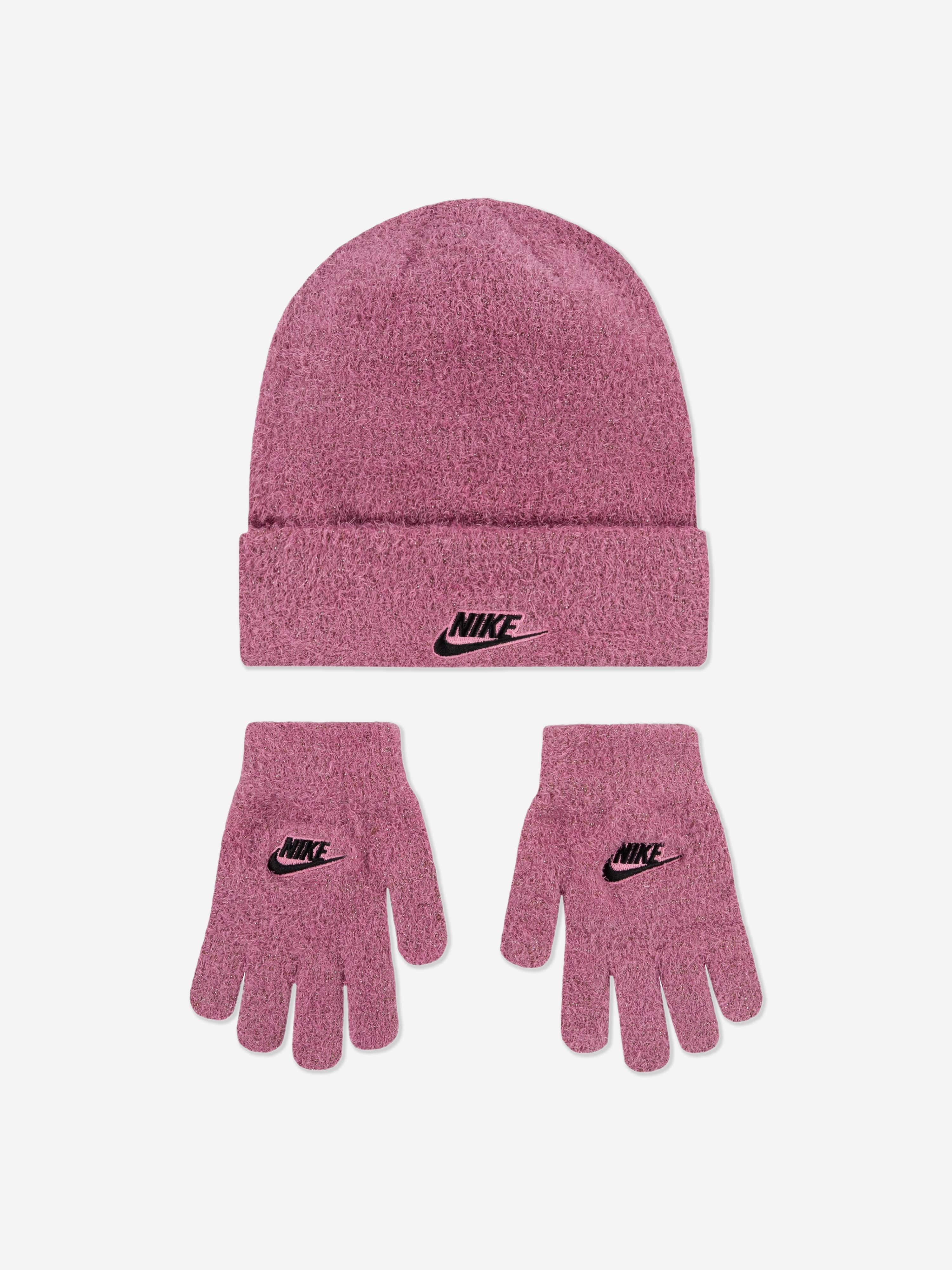 Nike Girls Twinkle Cozy Apex 2 Piece Beanie Set in Pink Countdown Package Cheap Online