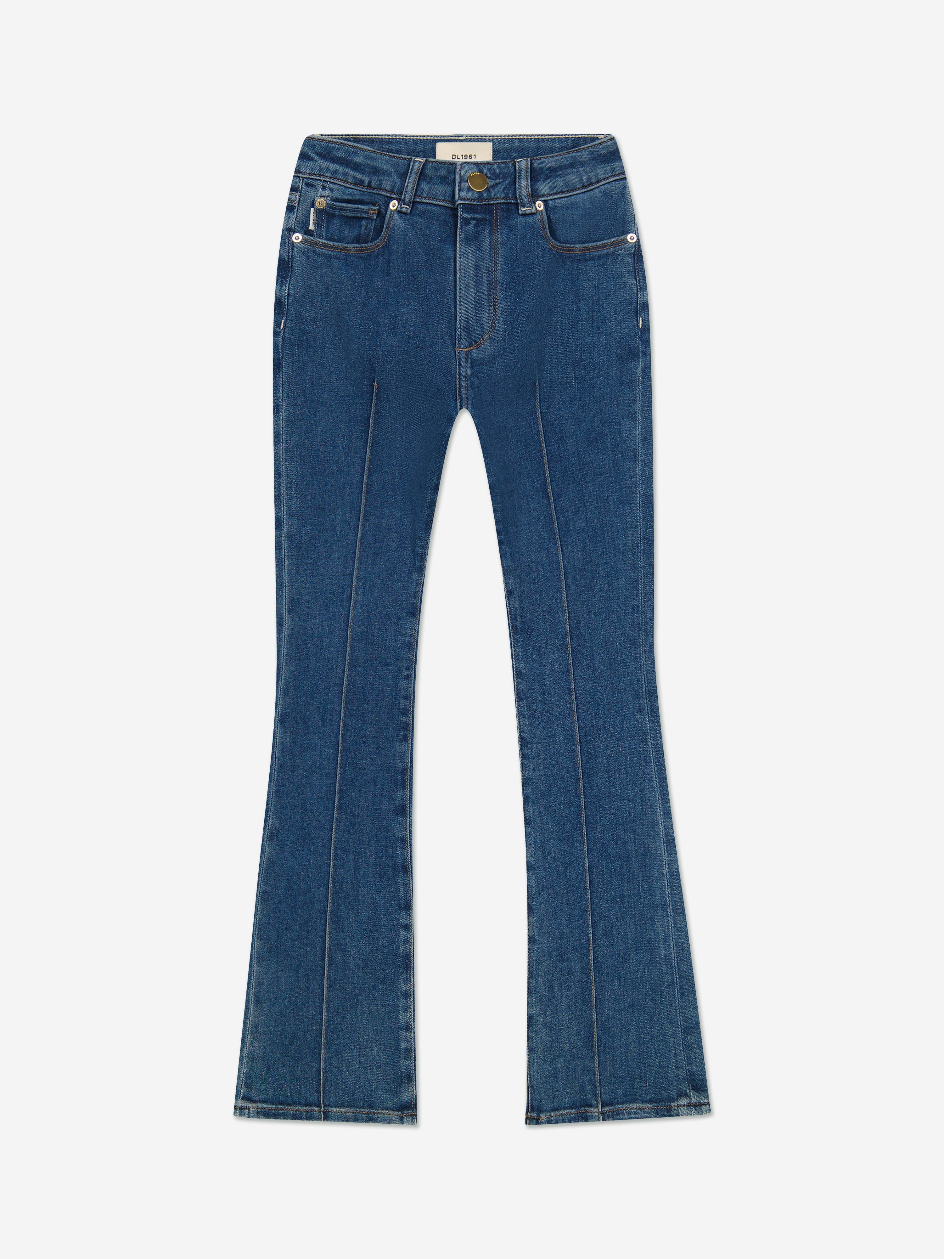 DL1961 Girls Claire High Rise Bootcut Jeans in Blue Cheap Very Cheap