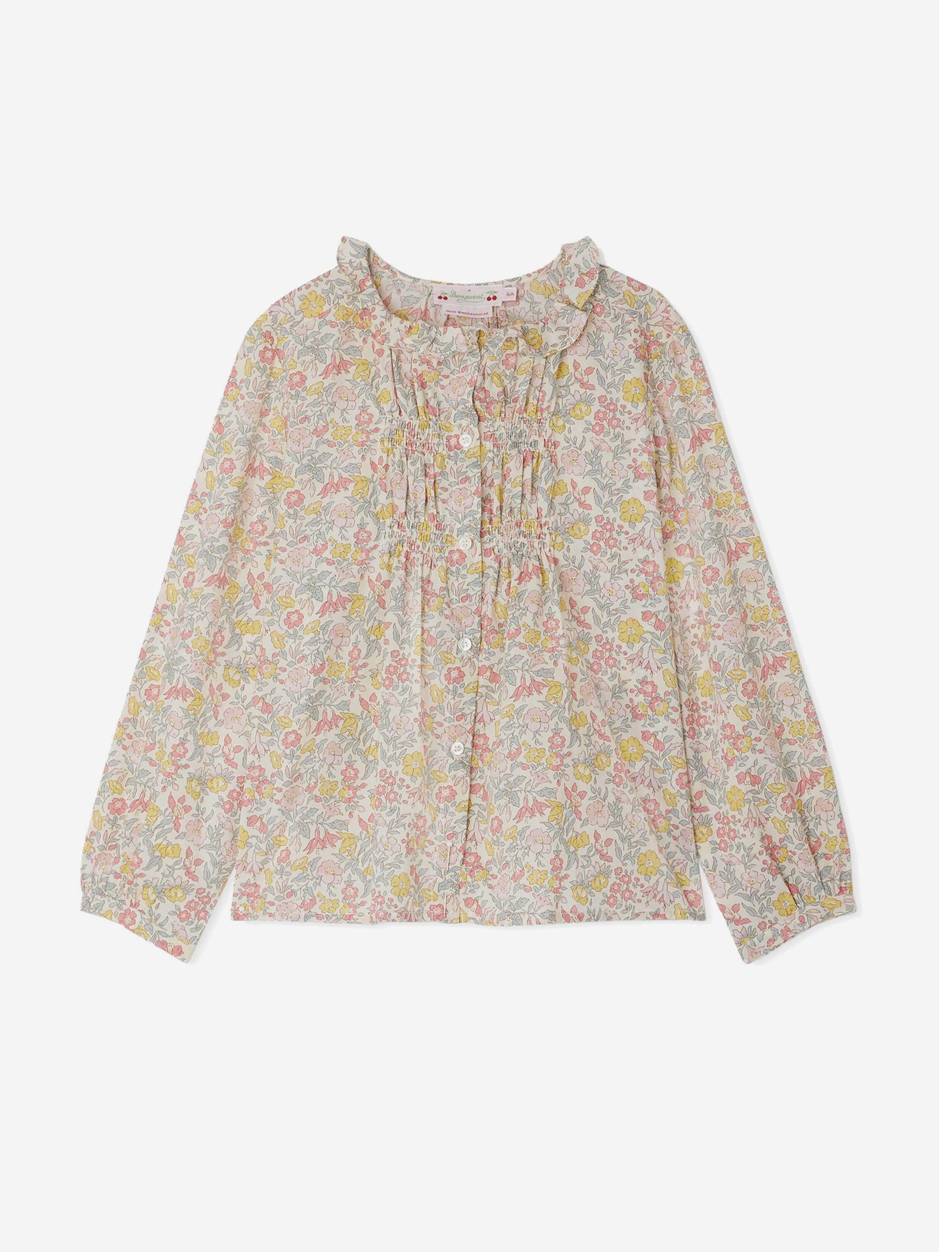 Bonpoint Girls Floral Gentille Blouse in Multicolour Cheap Sale Outlet Locations