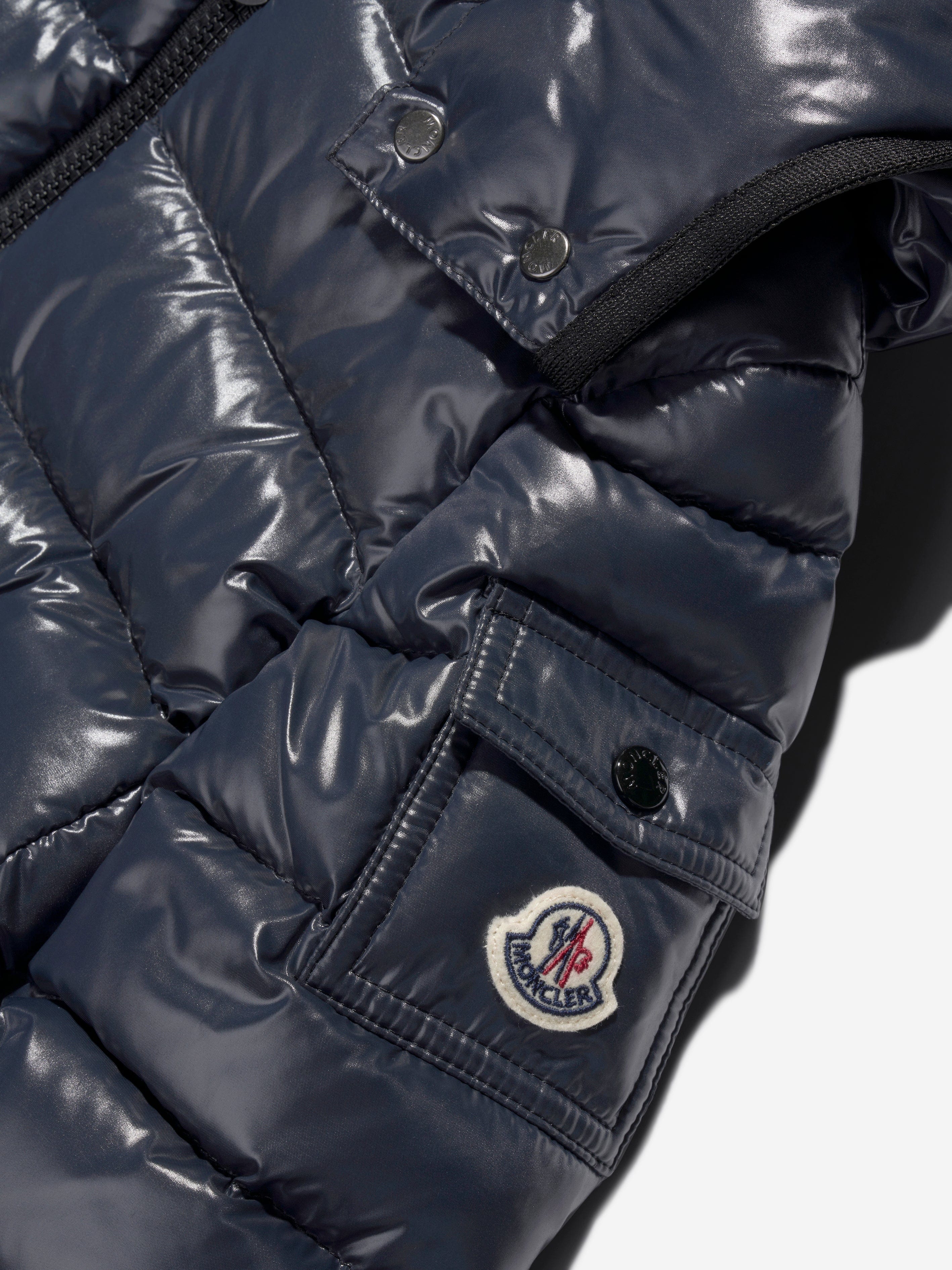 Moncler Enfant Girls Down Padded Bady Jacket in Navy For Sale Wholesale Pice
