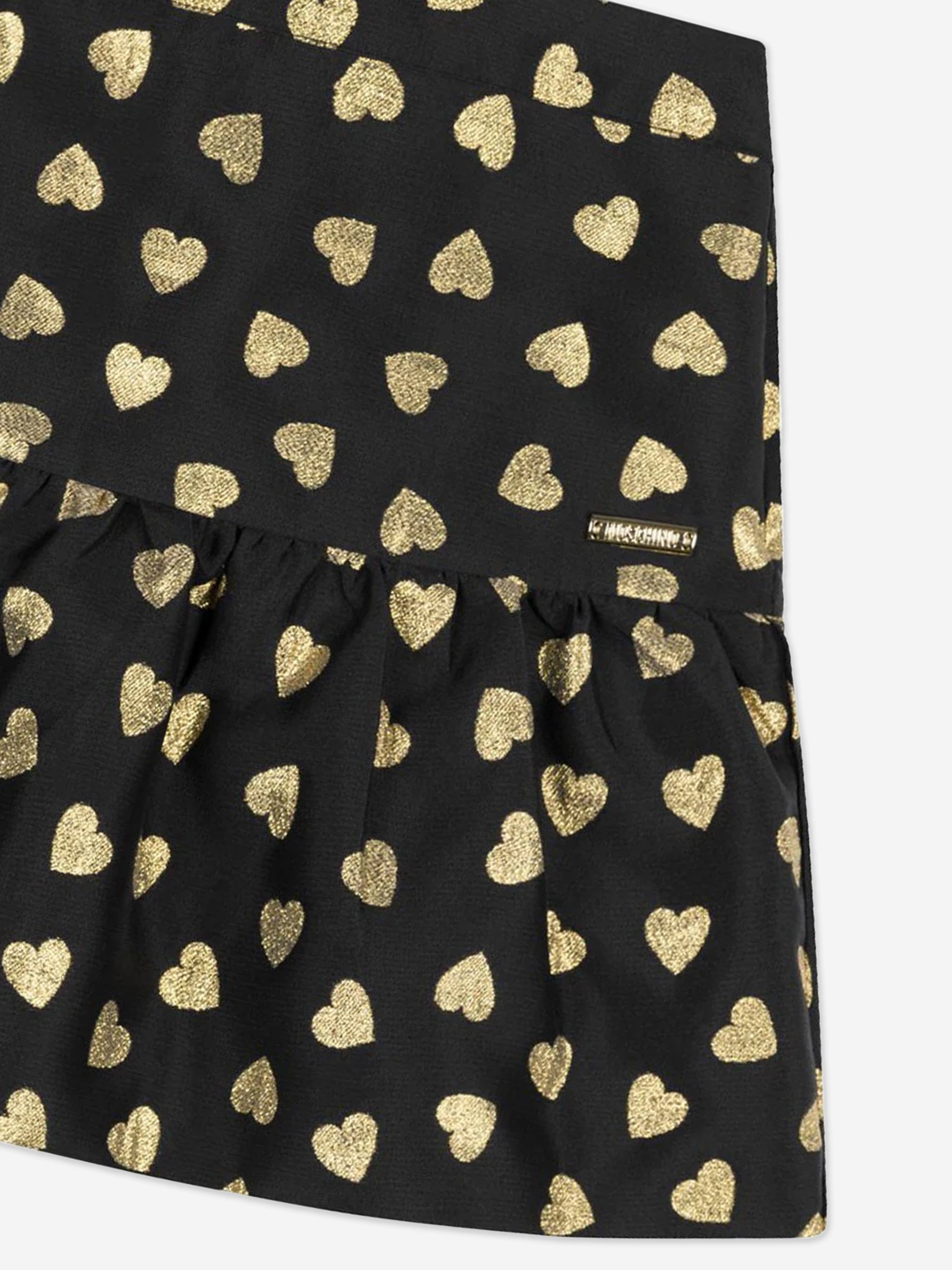 Moschino Girls Hearts Skirt in Black Purchase For Sale